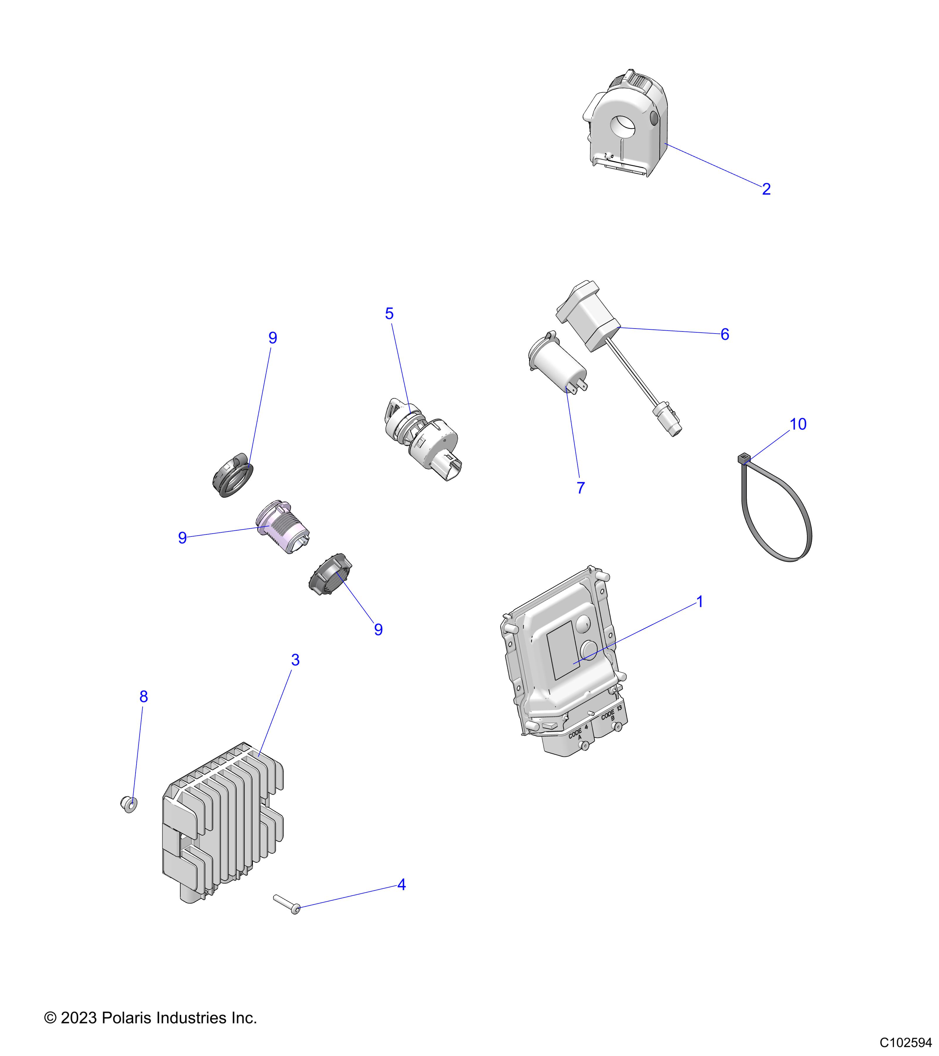 ELECTRICAL, SWITCHES, ECU and CONTROL MODULES - A25SLE95FN/CN (C102594)