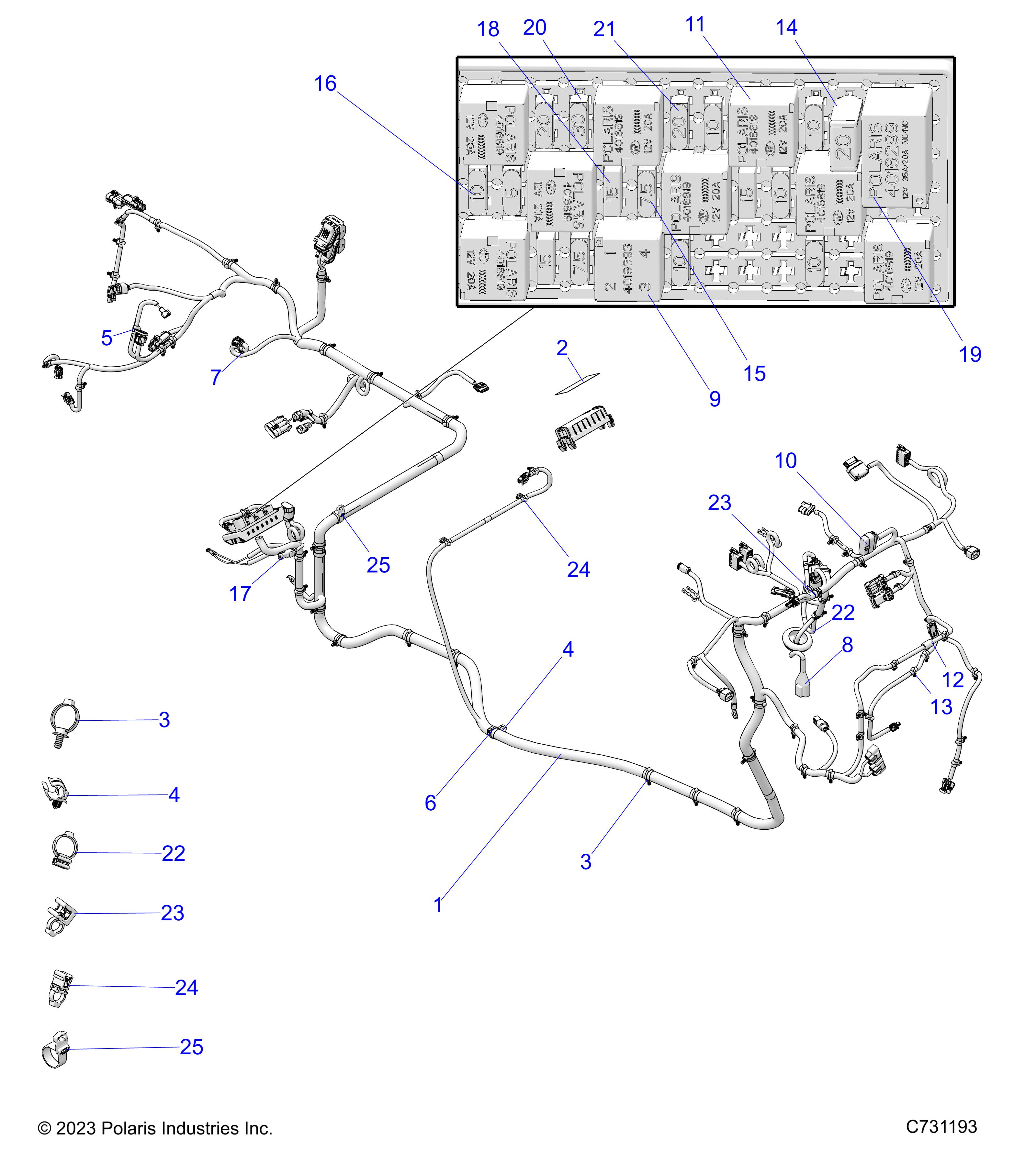 ELECTRICAL, WIRE HARNESS - R25M4E57B5/B6 (C731193)