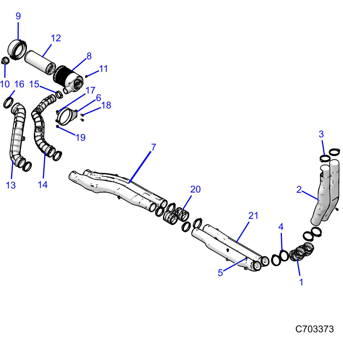 ENGINE, AIR INTAKE, FRONT - D26P4ED4D4 (C700429-3)