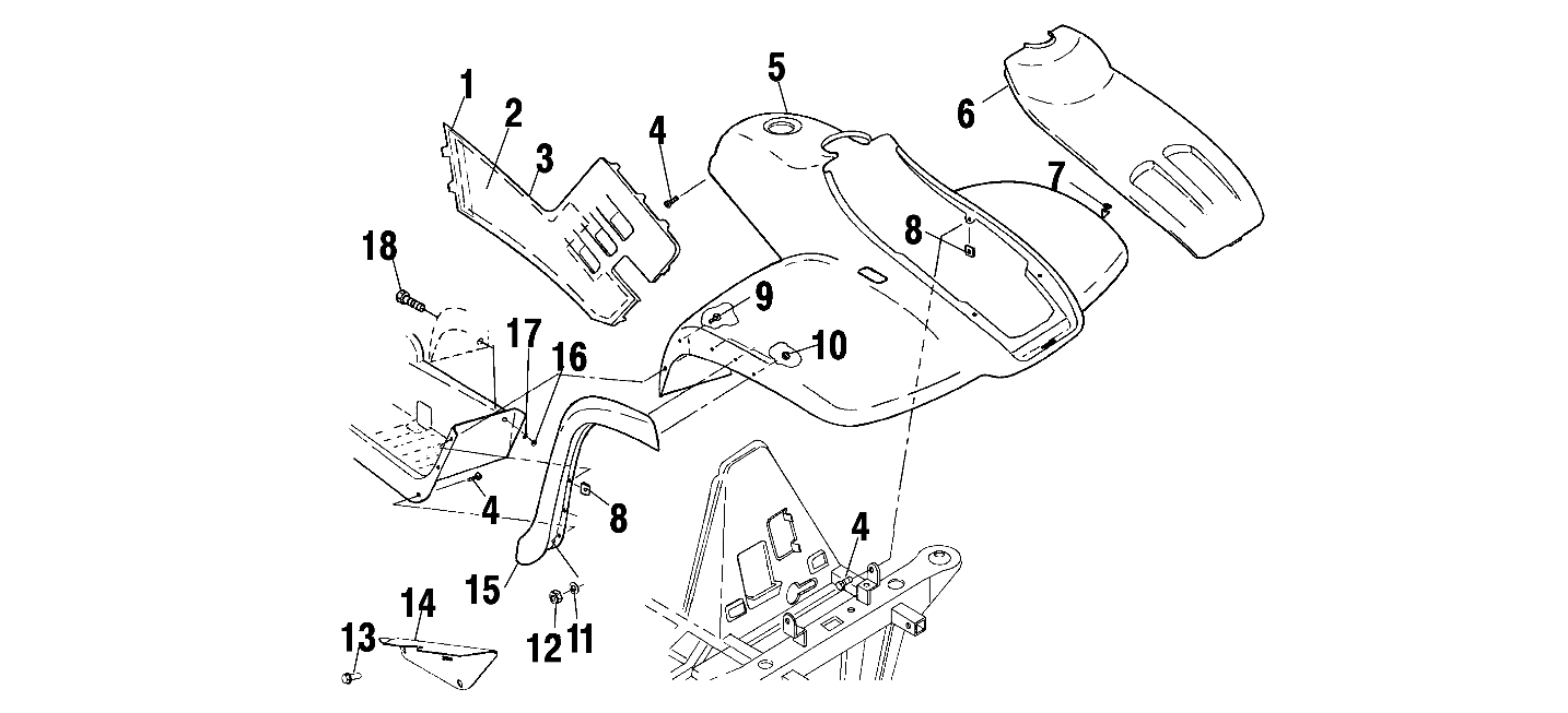 FRONT CAB - A02CH50 ALL OPTIONS (4967436743A05)