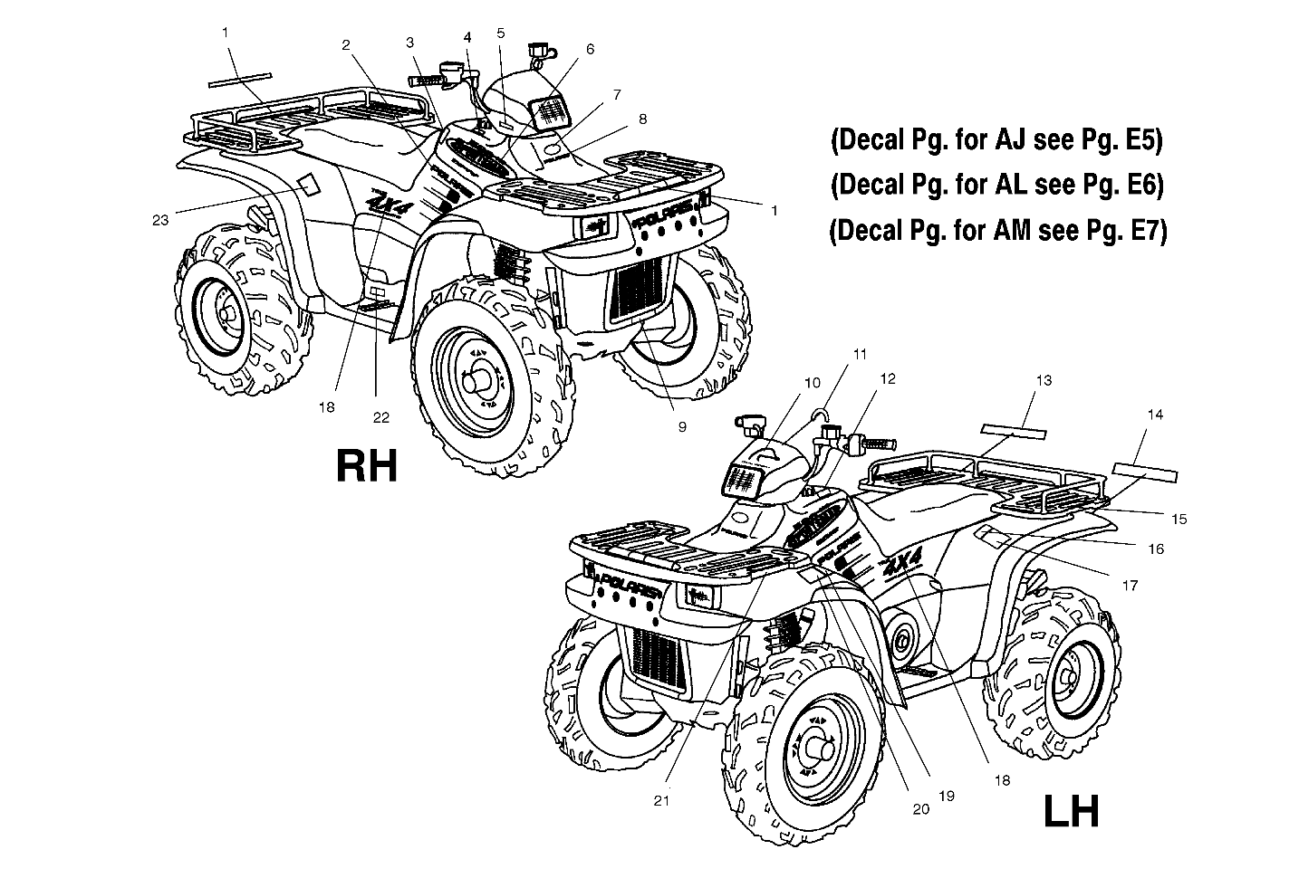 DECALS - A02CH50AA/AB/AC/AD/AN/AE/EB/AK/FA (4967436743A09)