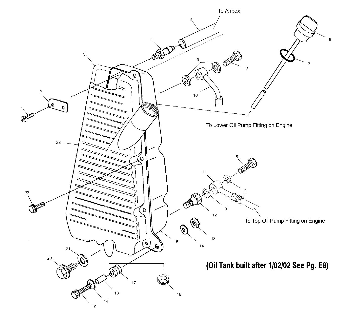 OIL TANK (If Built Before 1/02/02) - A02CH50 ALL OPTIONS (4967436743C02)