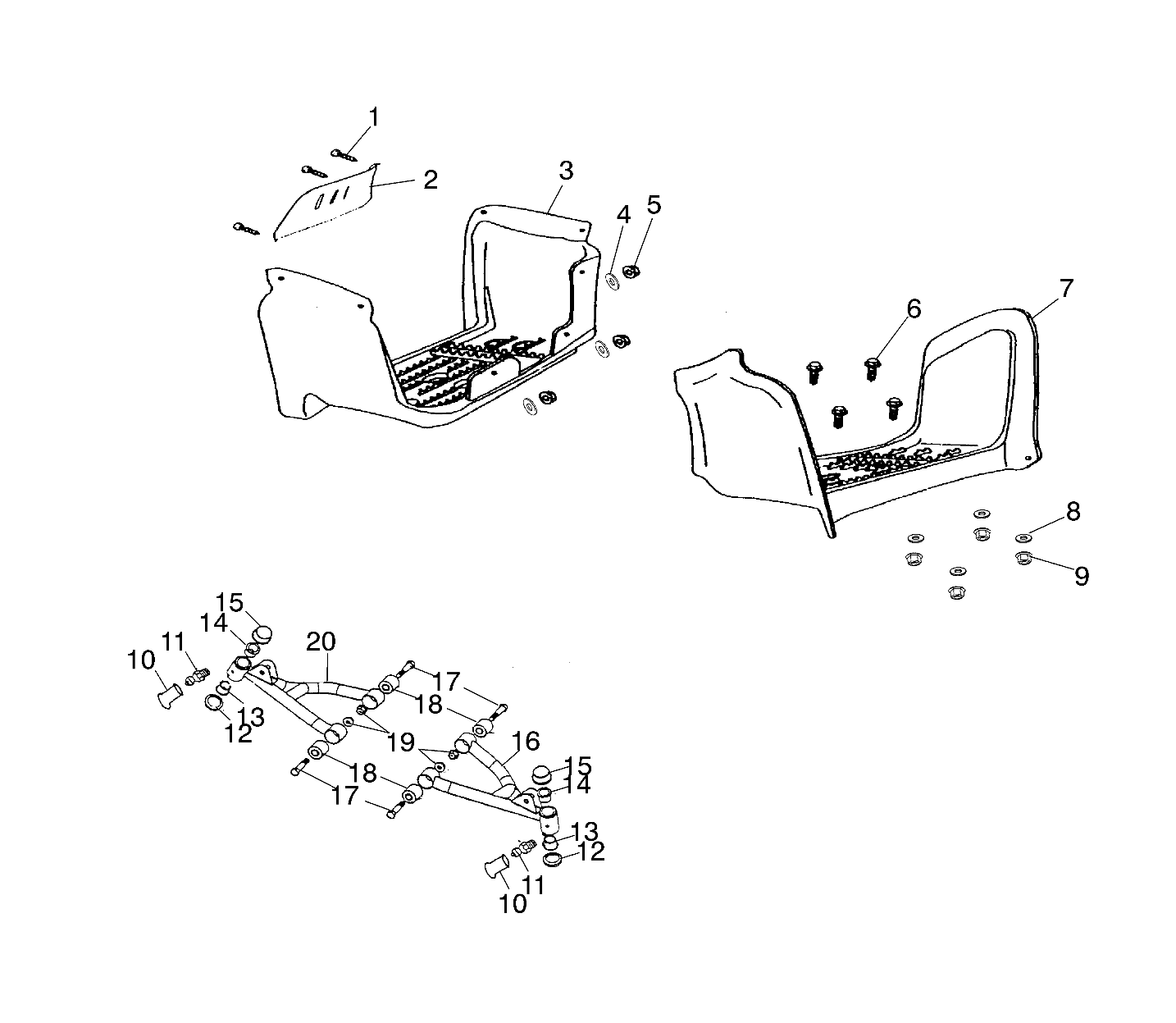 SWING ARM / FOOTREST - A01FA09CA (4967626762B003)