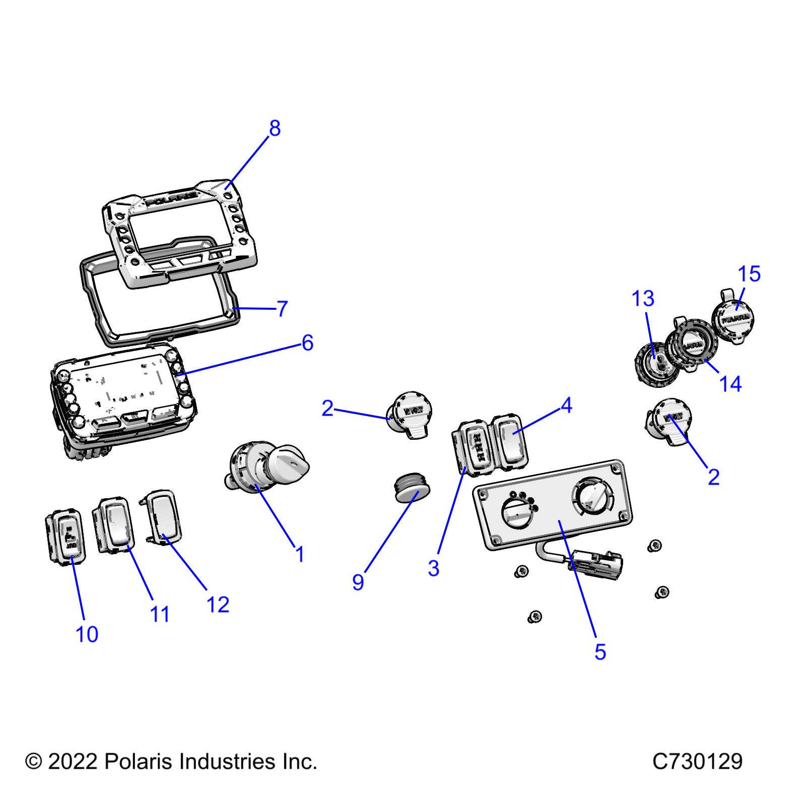 ELECTRICAL, DASH INSTRUMENTS - R22MAA57F1/SF1/F9/C1/C9/CK (C730129)