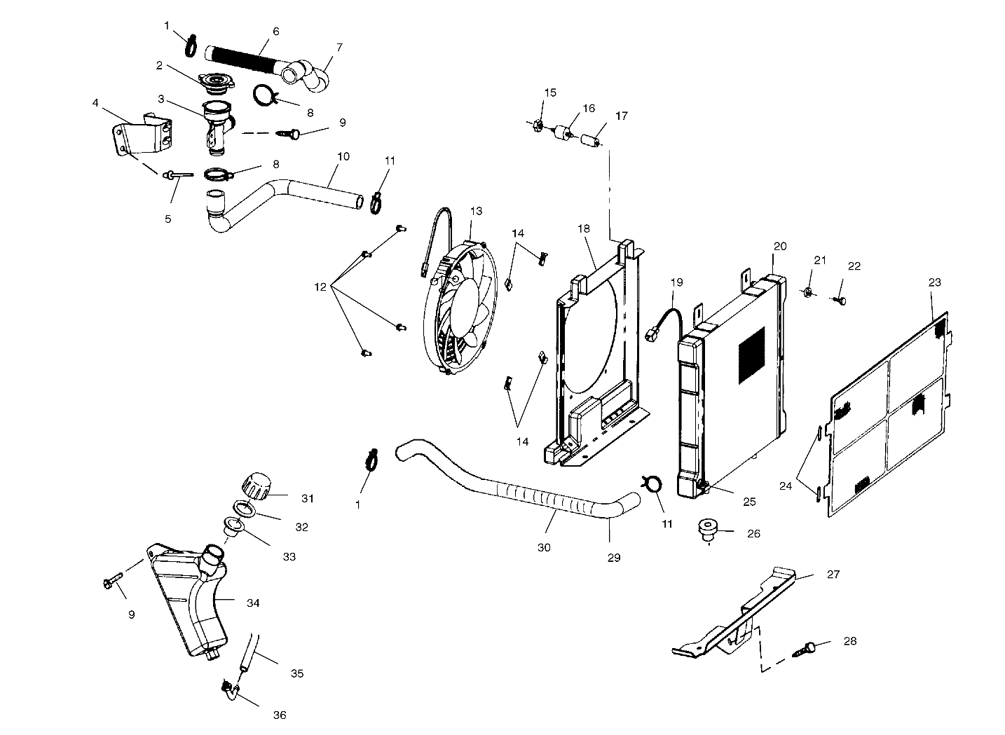 COOLING SYSTEM - A02CL50AA/DA (4967986798A07)