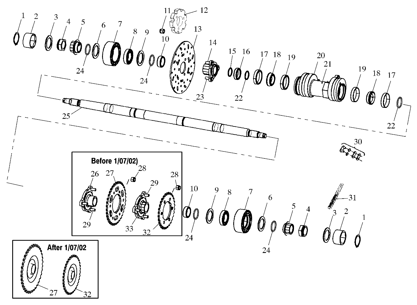 MIDDLE DRIVE - A02CL50AA/DA (4967986798B11)