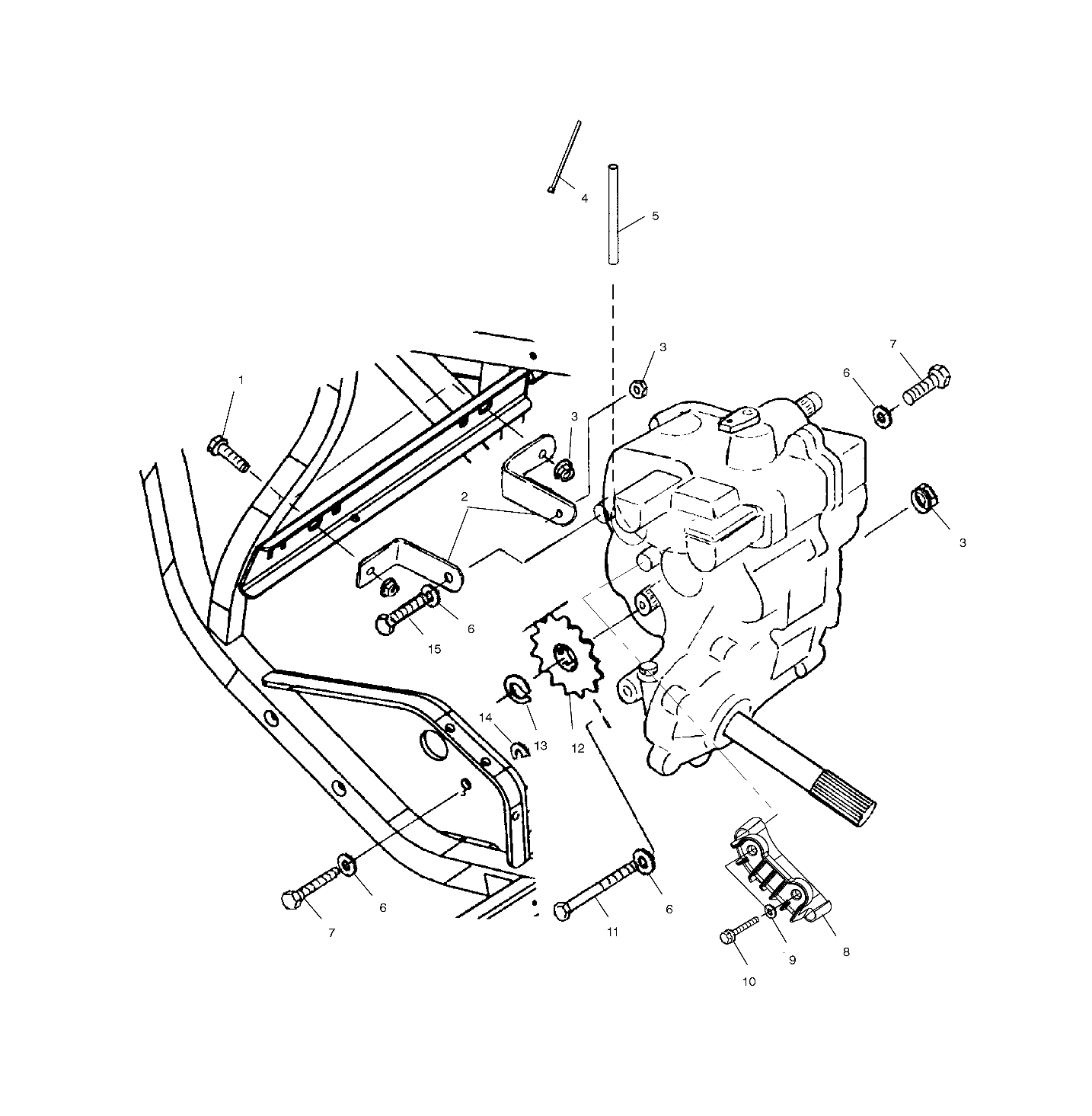 GEARCASE MOUNTING - A02CL50AA/DA (4967986798C08)