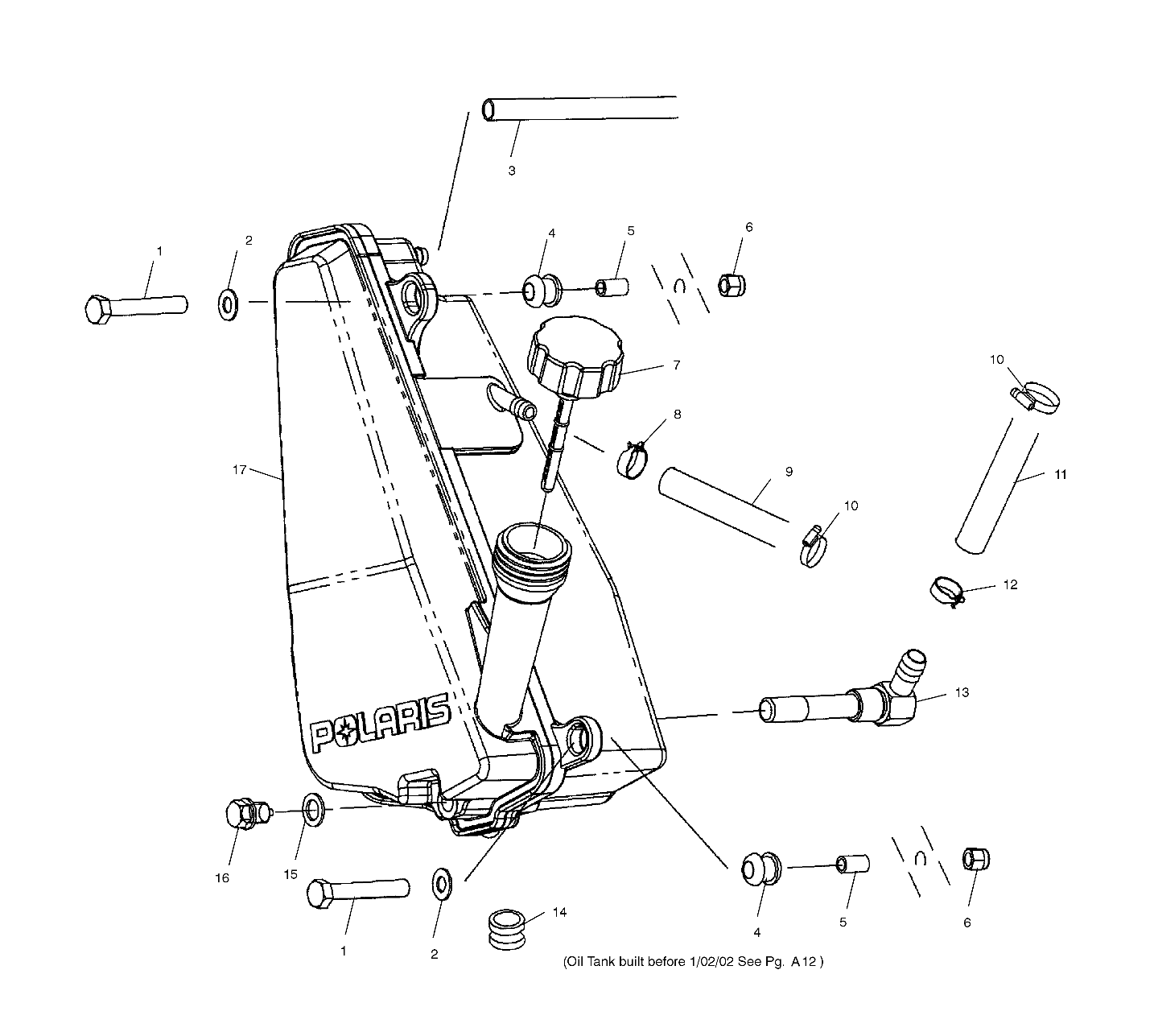 OIL TANK (If Built After 1/02/02) - A02CL50AA/DA (4967986798E05)