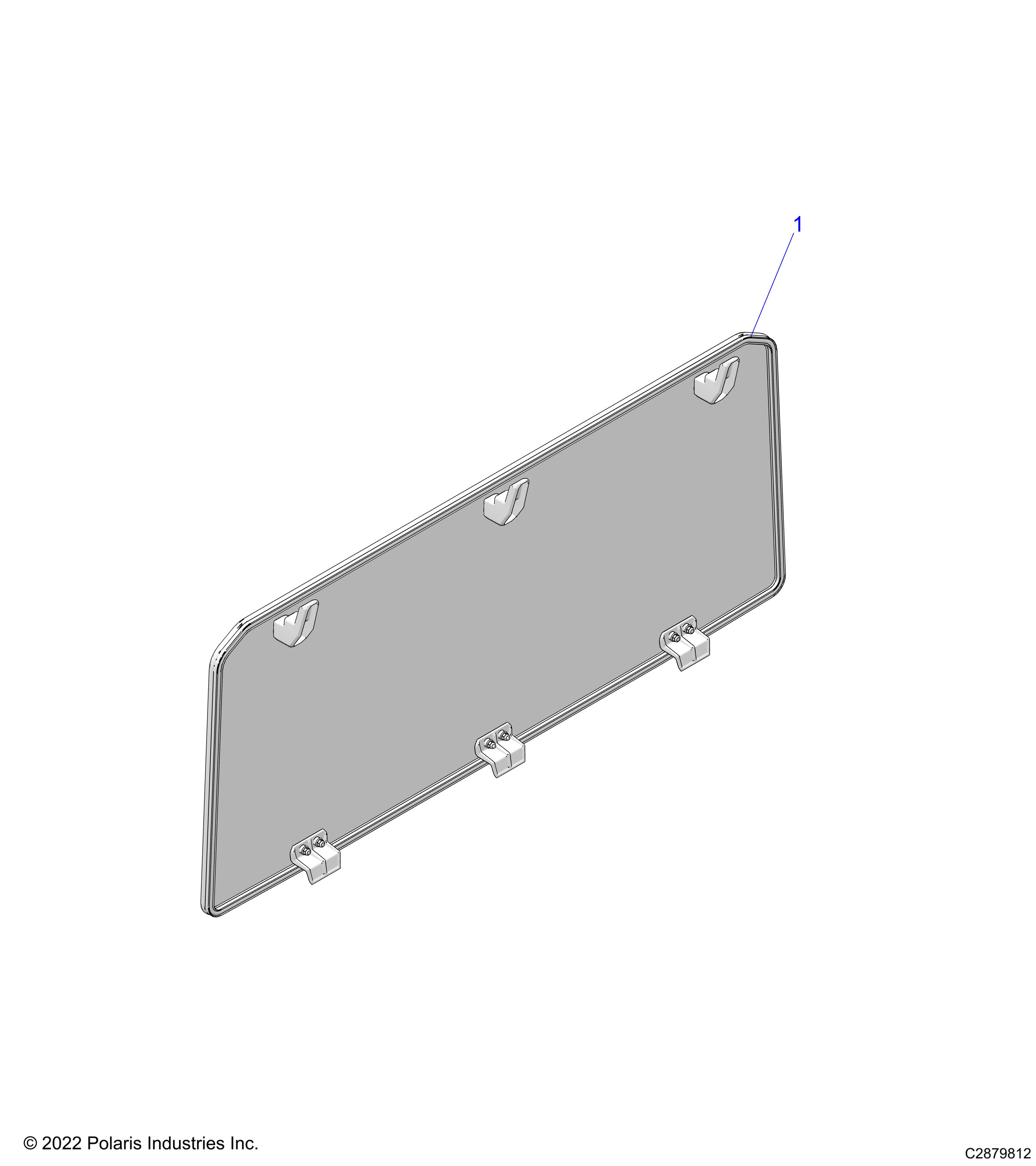 BODY, REAR PANEL, POLY - D23M2U57B4/W57B4 (C2879812)