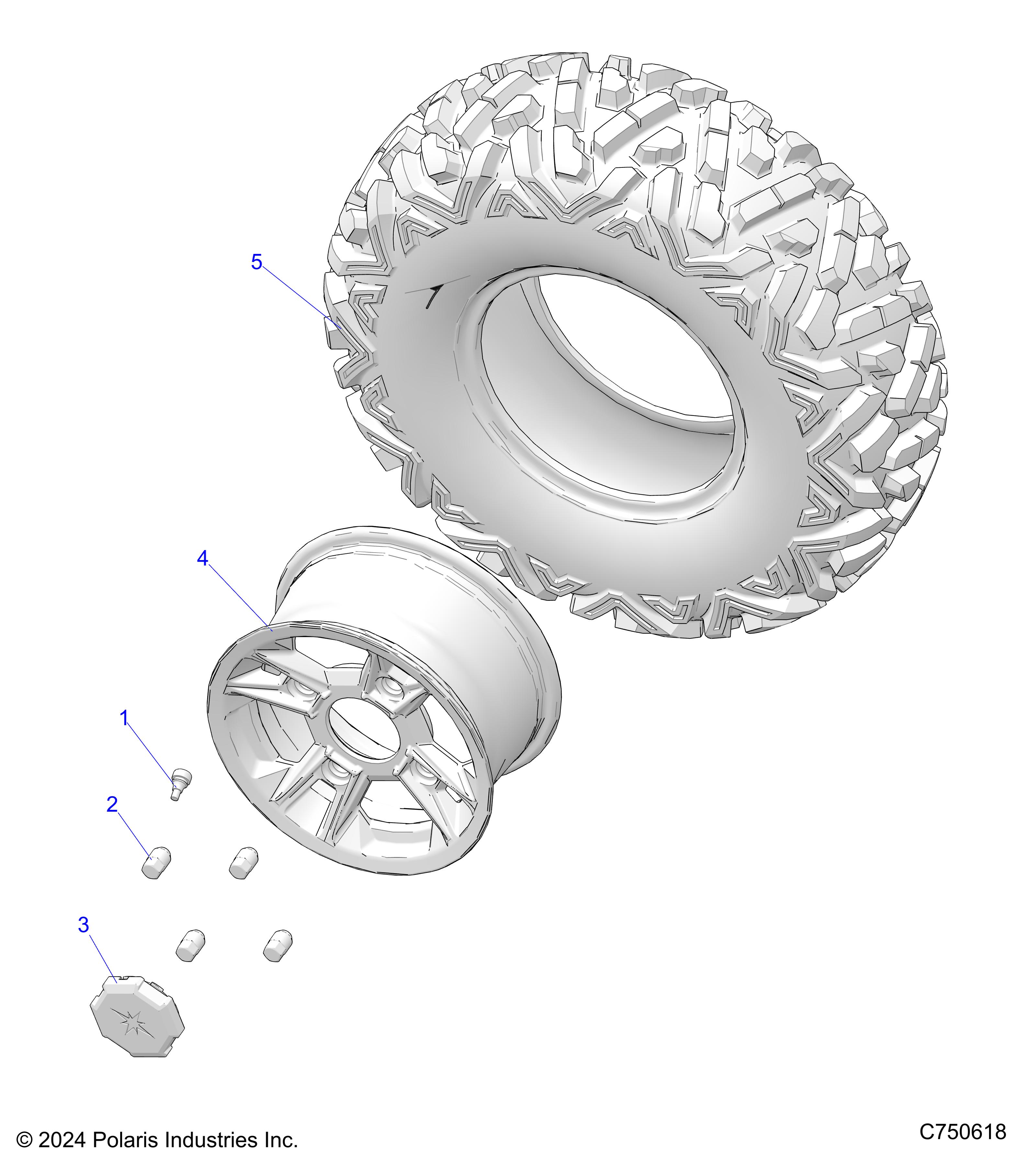 WHEELS, REAR - Z25ASE87A5 (C750618)