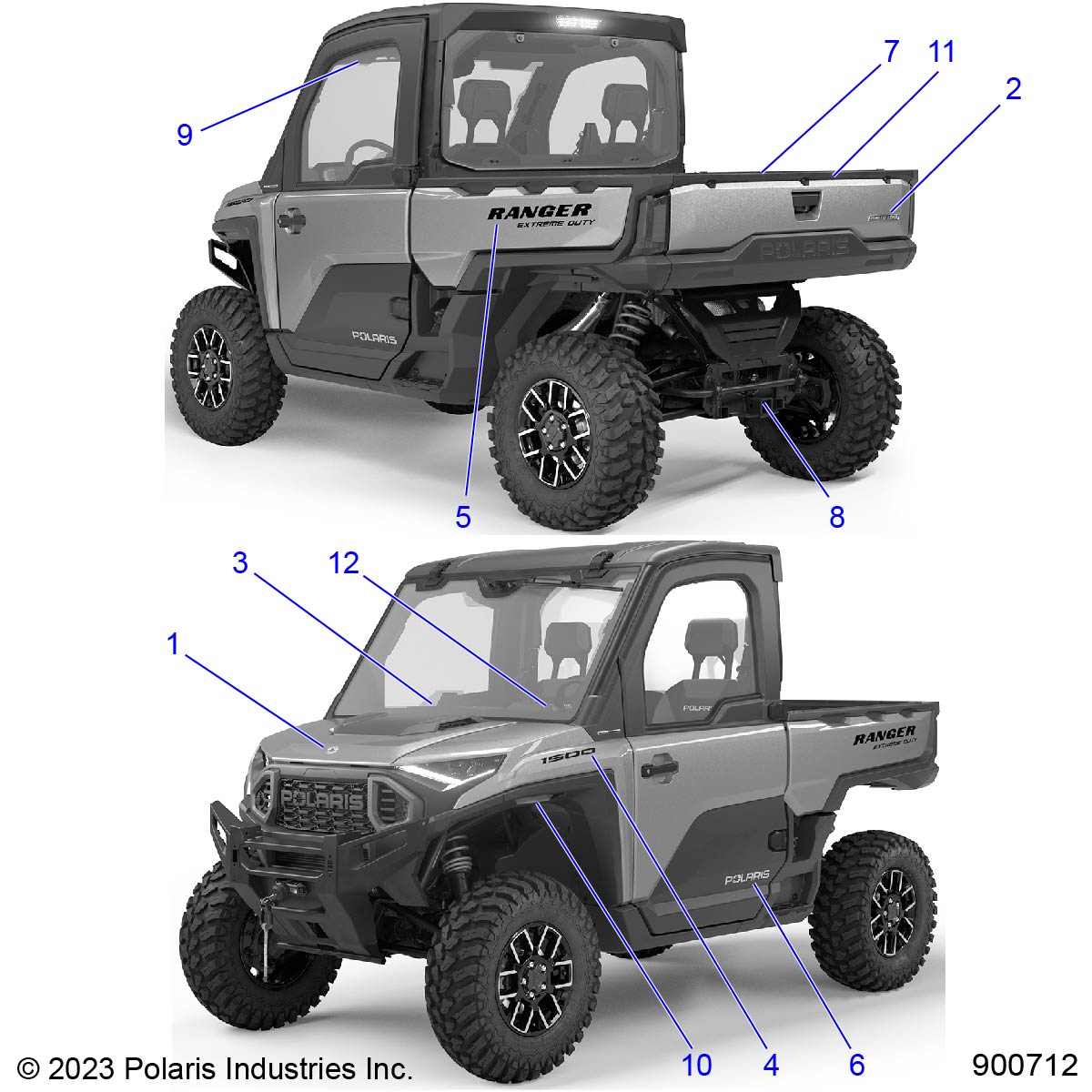 BODY, DECALS - R24XAL1RAH/BH/AS/BS (900712)