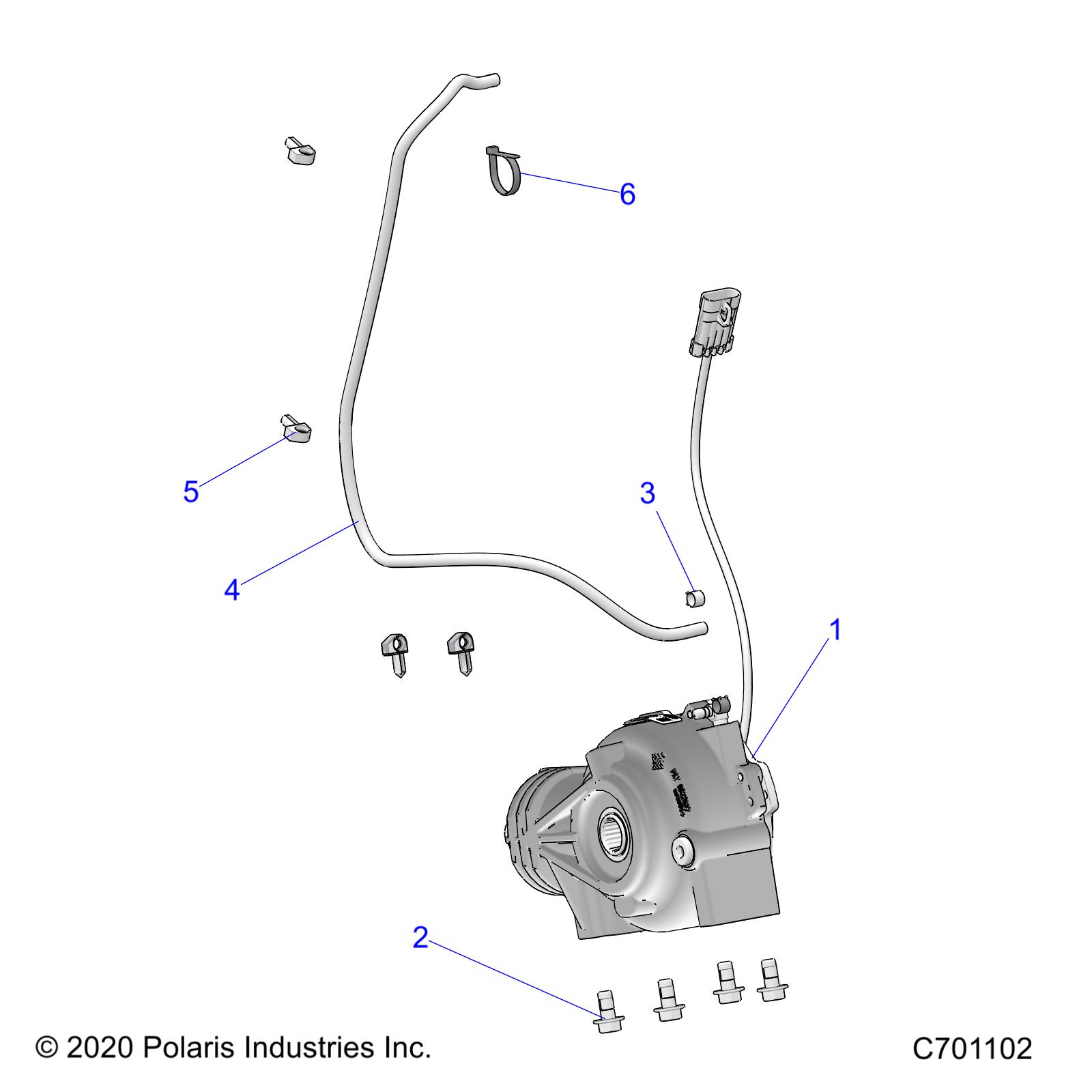 DRIVE TRAIN, FRONT GEARCASE MOUNTING - R21M4A57B1/B9/EBX (701102)