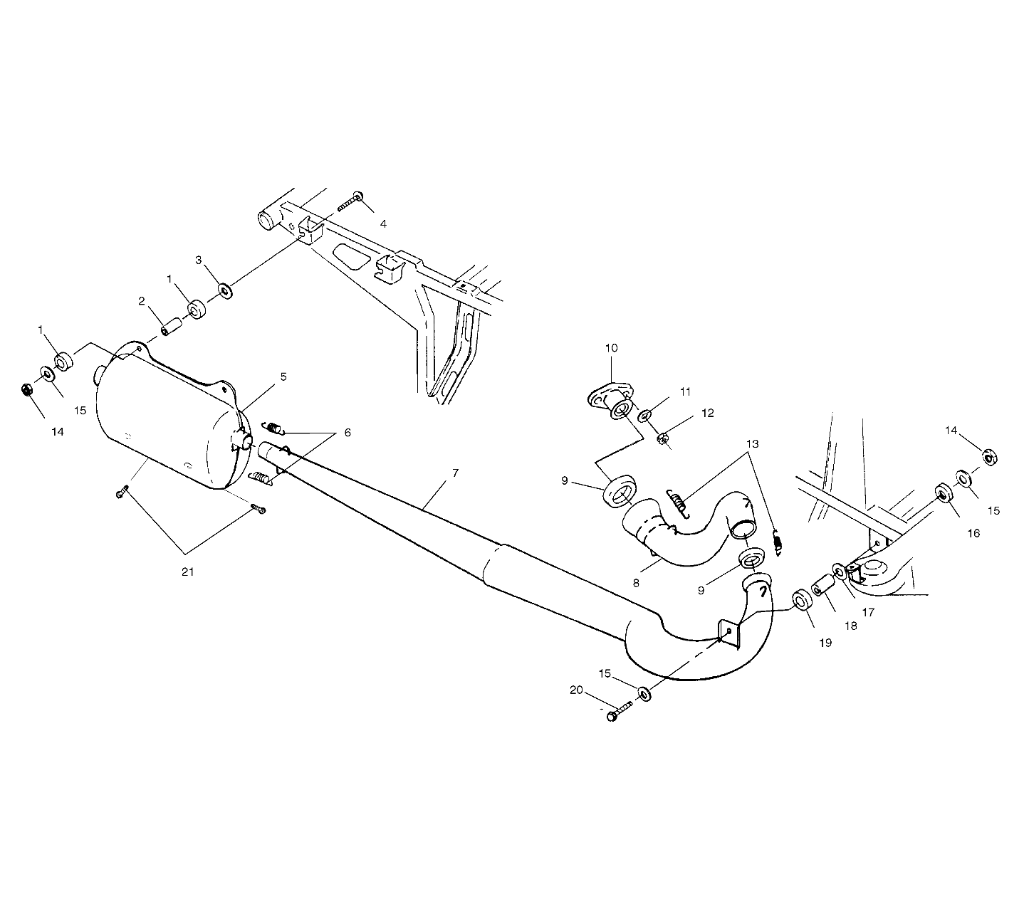 EXHAUST SYSTEM - A01BA38CA (4968366836A008)