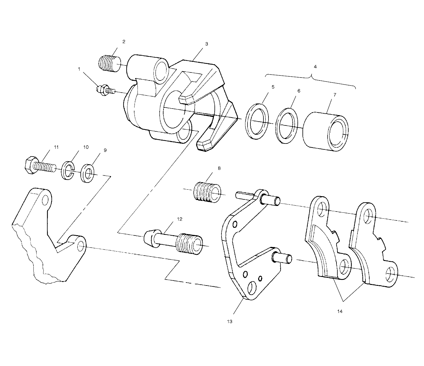 FRONT BRAKE - A01BA38CA (4968366836B002)