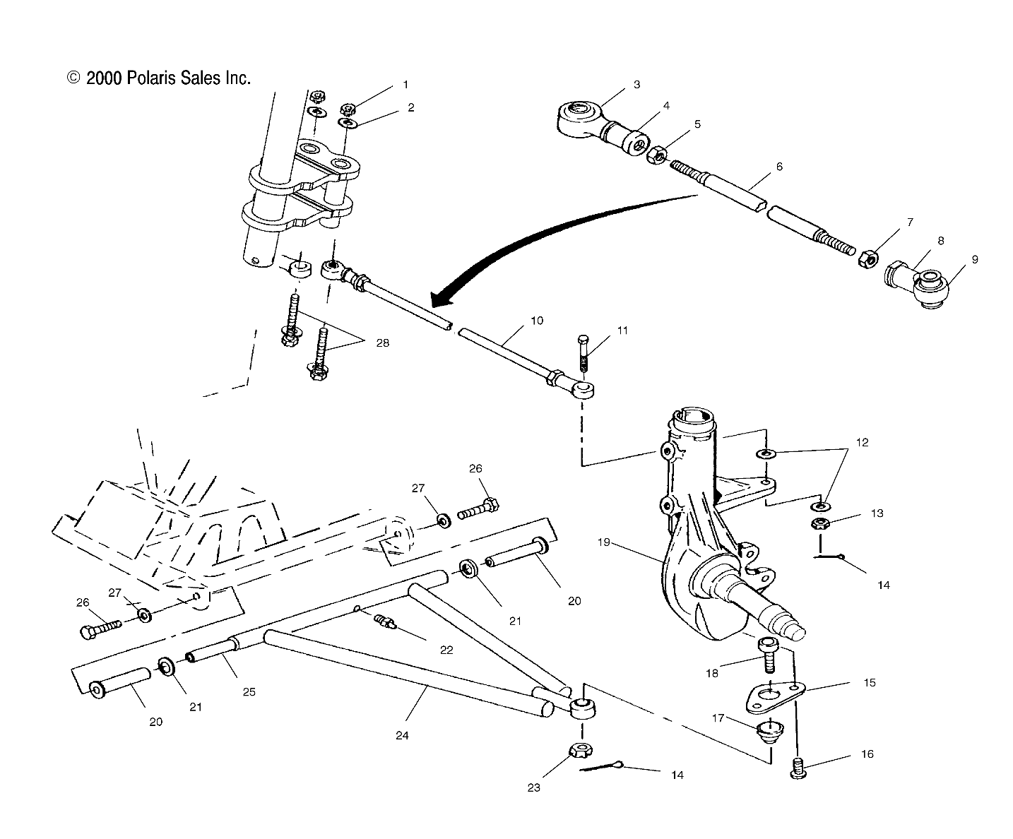 A-ARM/STRUT MOUNTING - A01BA38CA (4968366836B003)