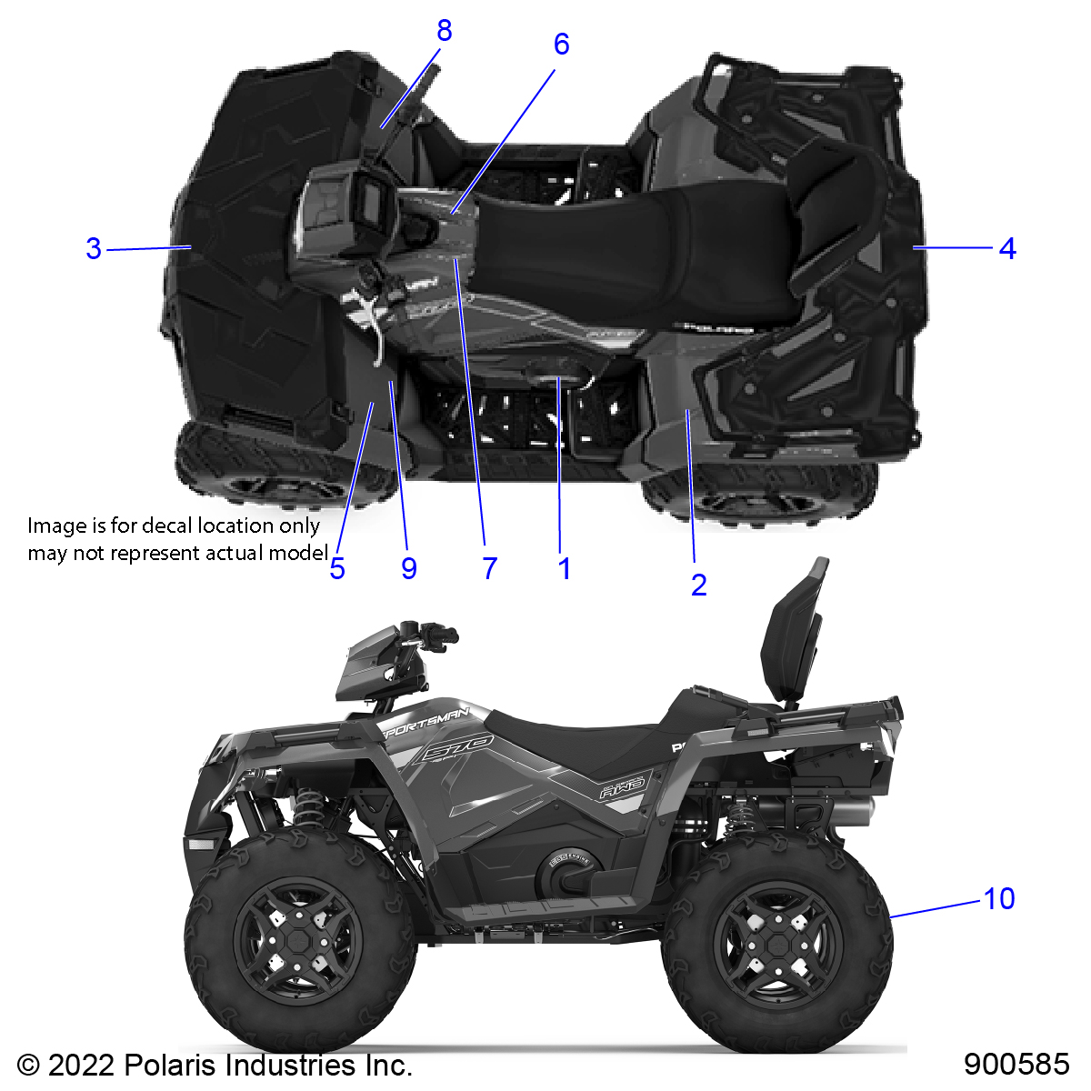 BODY, DECALS, GENERAL - A23SJE57AX (900585)