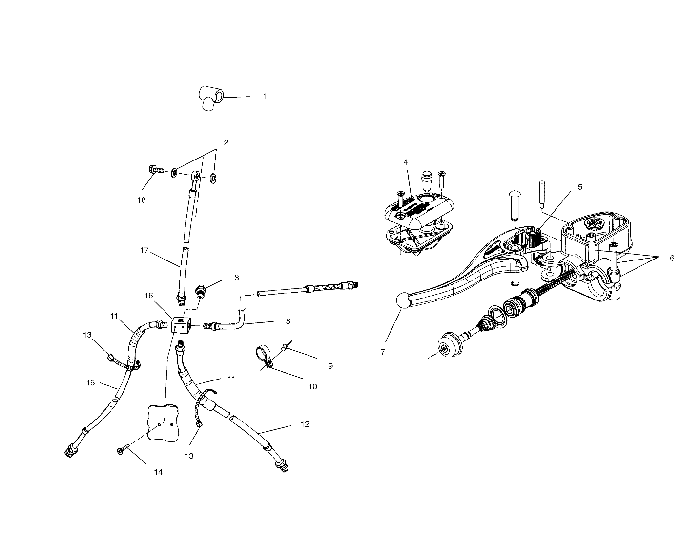 CONTROLS - MASTER CYLINDER/BRAKE LINE - A02CH42AA (4968536853B04)