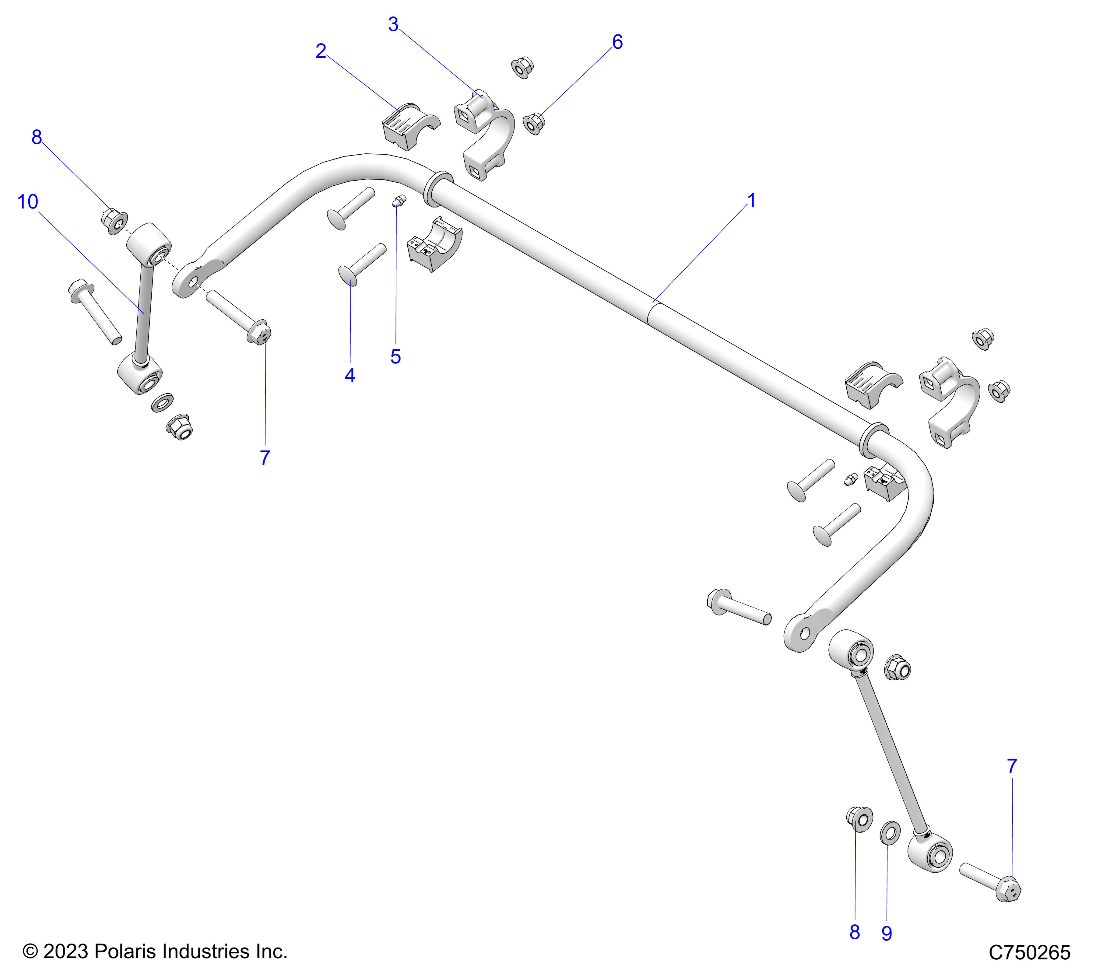 SUSPENSION, REAR STABILIZER BAR - Z25SPE92A4/B4 (C750265)