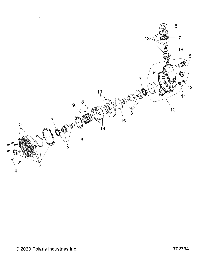 DRIVE TRAIN, FRONT GEARCASE - (TO 05/04/2020) R21RRM99AG (701794)