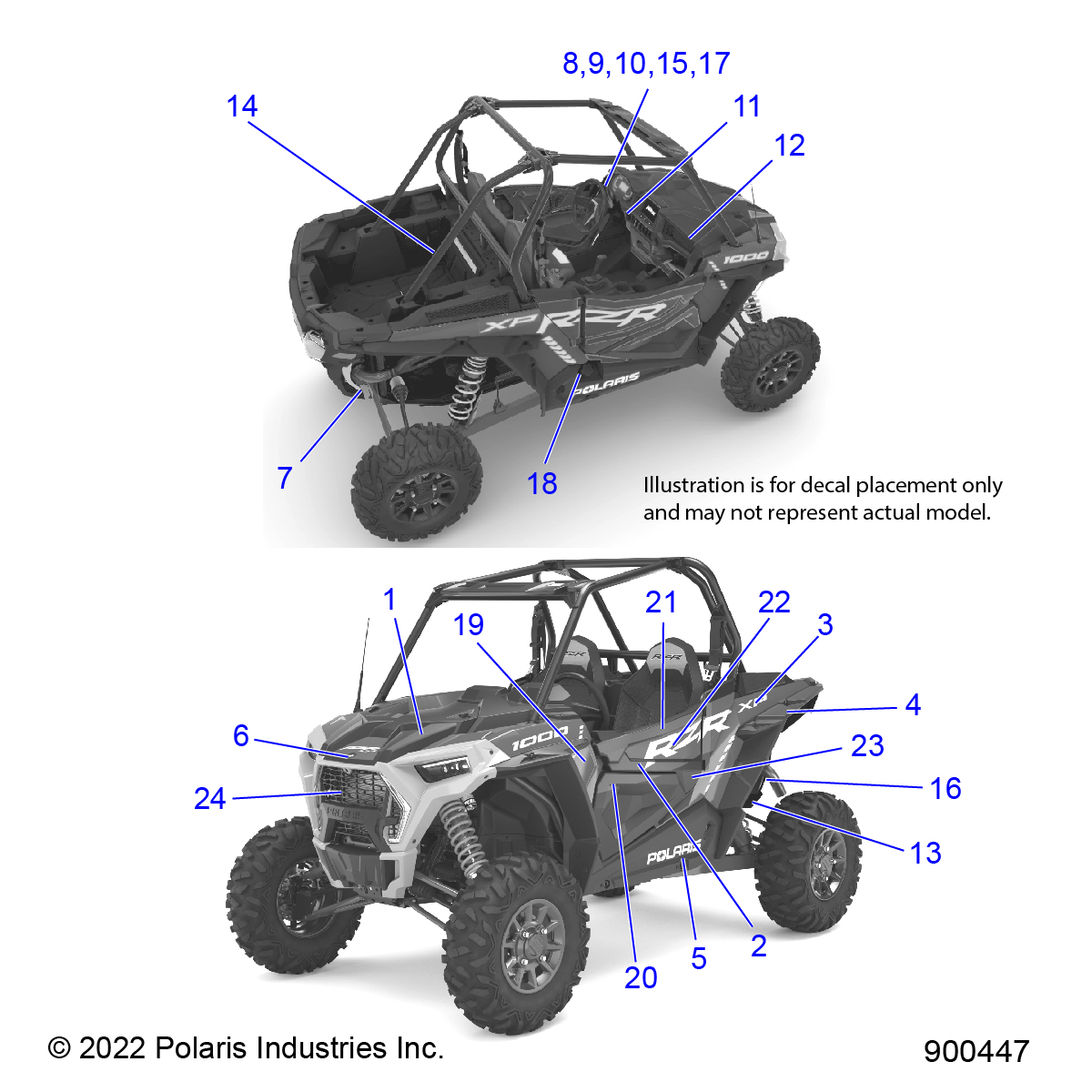 BODY, DECALS - Z22ASE99F4/F5/S99C4/C5 (900447)