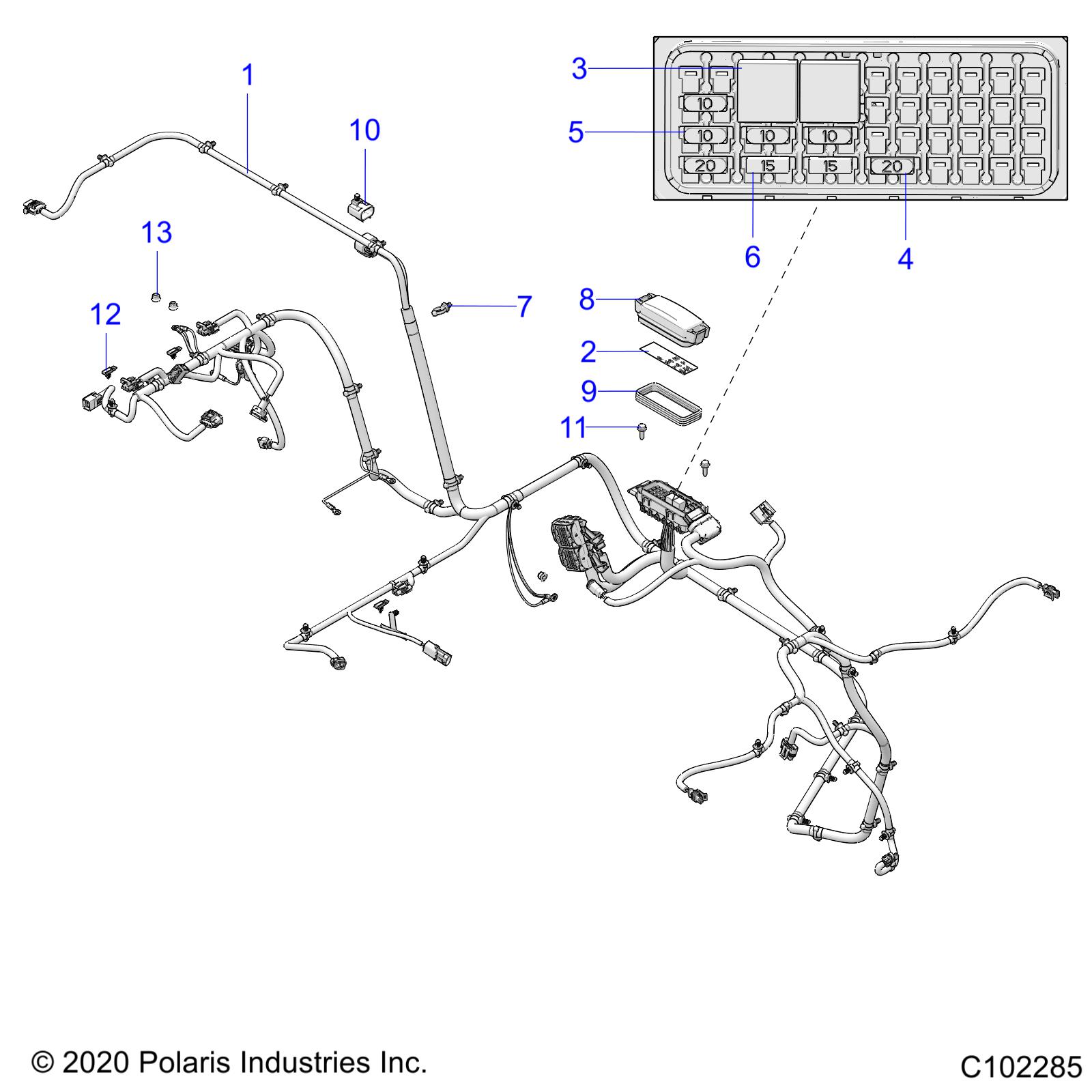 ELECTRICAL, WIRE HARNESS - A21HZB15N1/N2 (C102285)