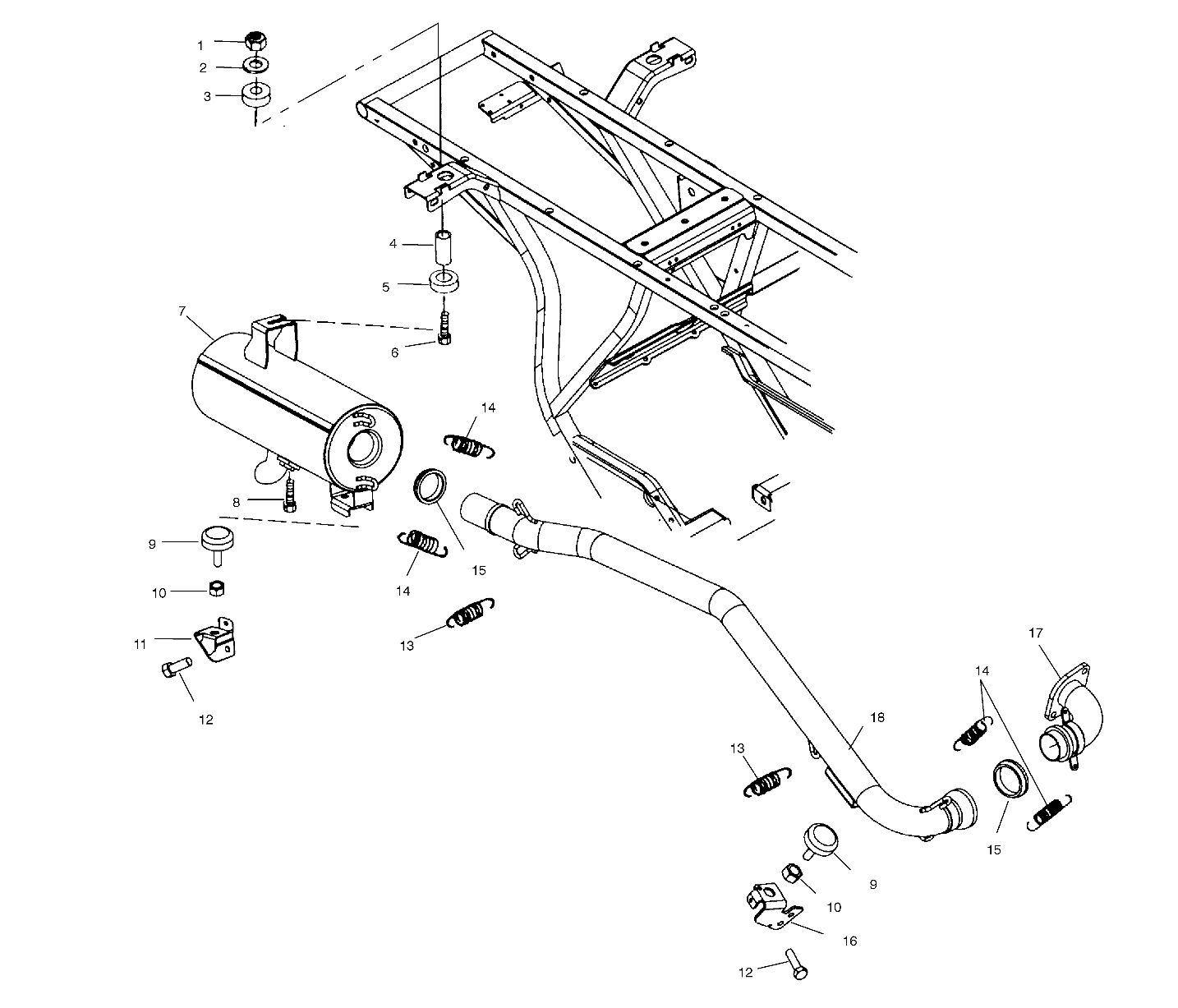 EXHAUST SYSTEM - A02CA32AA/AB (4969816981A10)