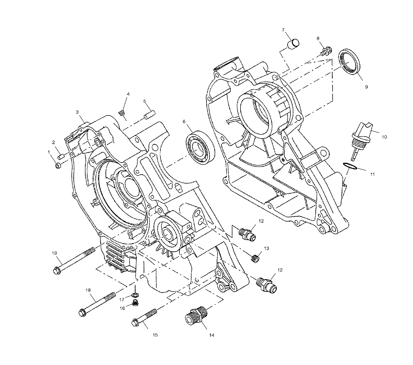 CRANKCASE - A02CA32AA/AB (4969816981C06)