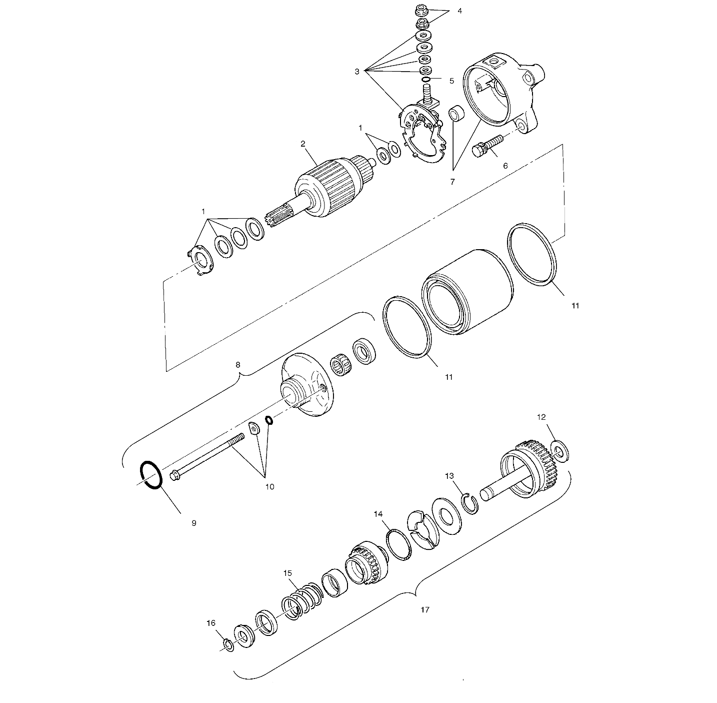 STARTING MOTOR - A02CA32AA/AB (4969816981D01)