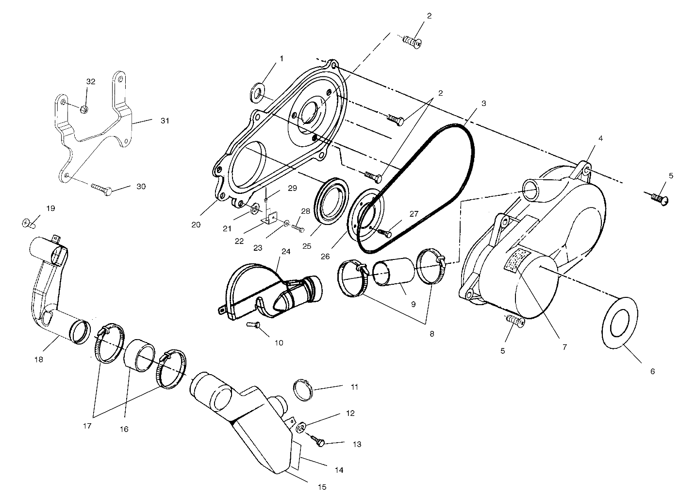 CLUTCH COVER - A02CG25CA (4969856985C05)