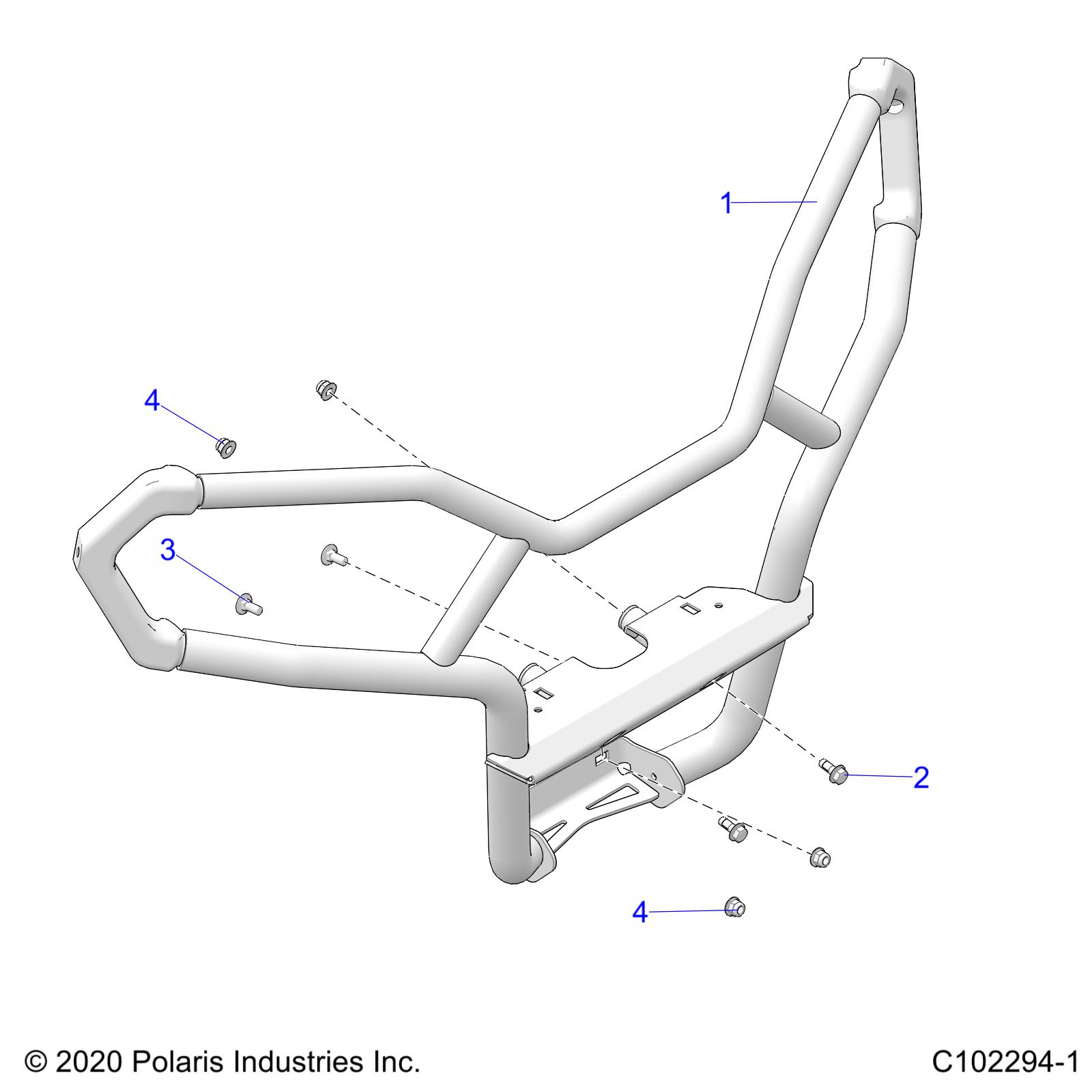 BODY, FRONT BUMPER, TRAIL - A22SHY57AL/BL (C102294-1)