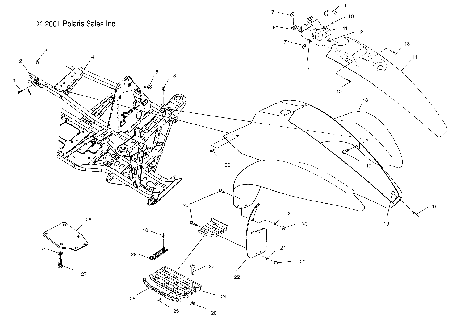 FRONT CAB - A02BA25CA/CB/CD (4969896989A03)