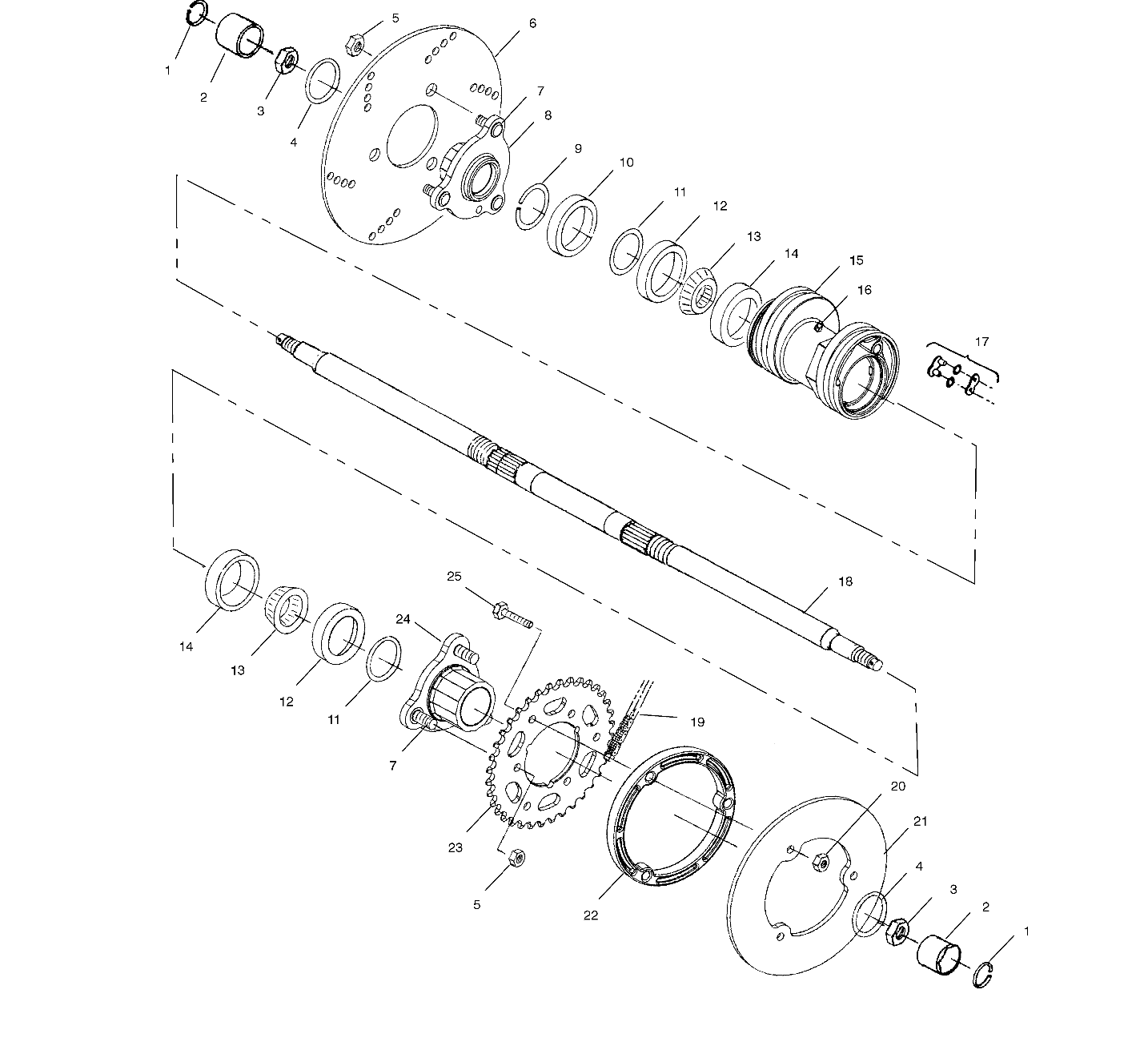 REAR HOUSING - A02BA25CA/CB/CD (4969896989B14)