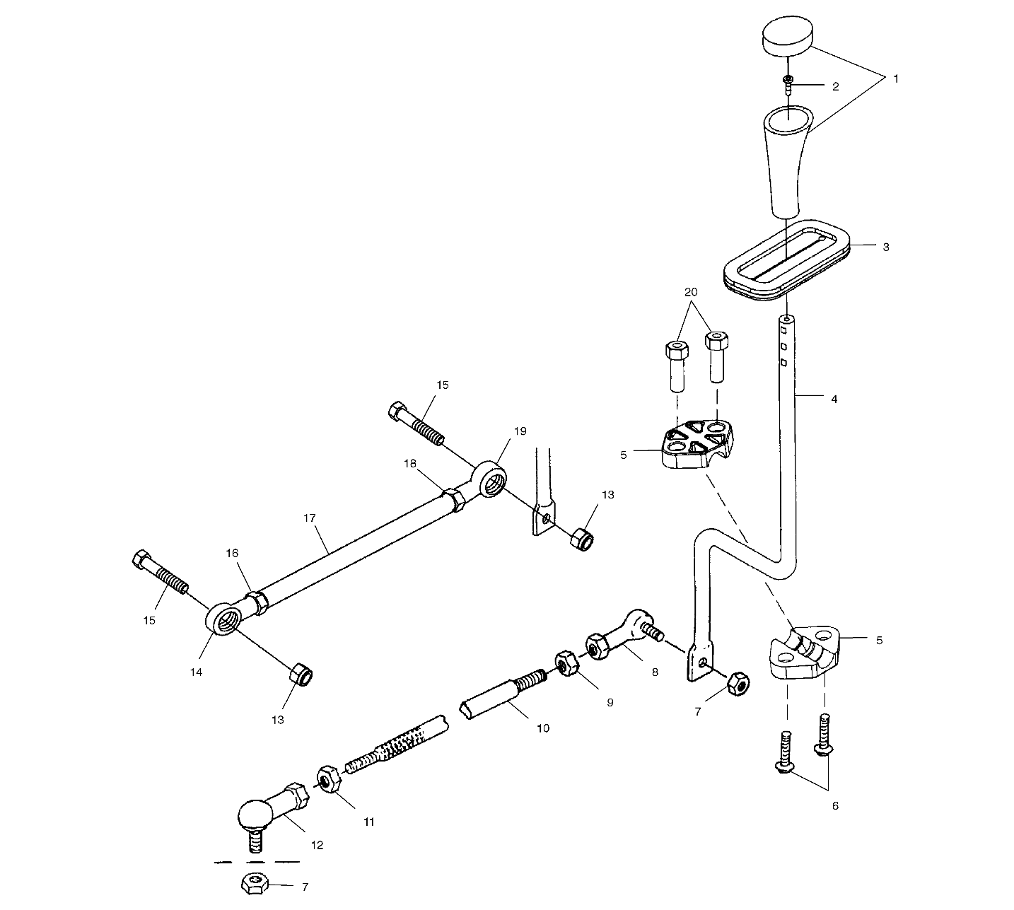 GEAR SELECTOR - A02BG50AA/AC (4970027002C08)