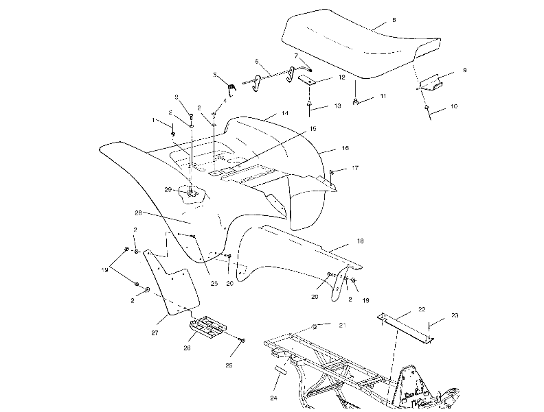 REAR CAB - A02BA50AA/AB (4969976997A04)