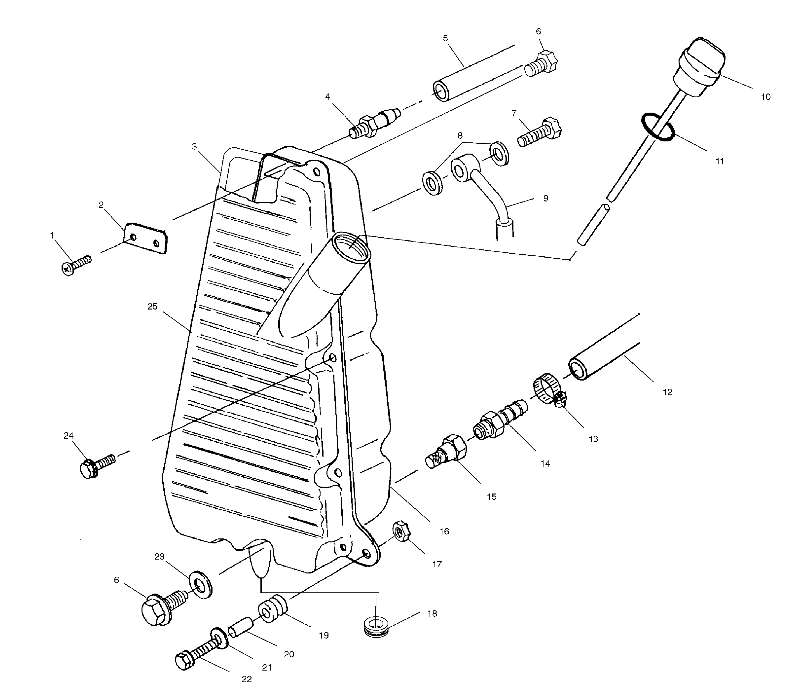 OIL TANK - A02BA50AA/AB (4969976997A09)