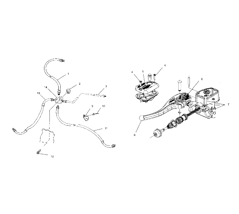 CONTROLS - MASTER CYLINDER/BRAKE LINE - A02BA50AA/AB (4969976997B12)