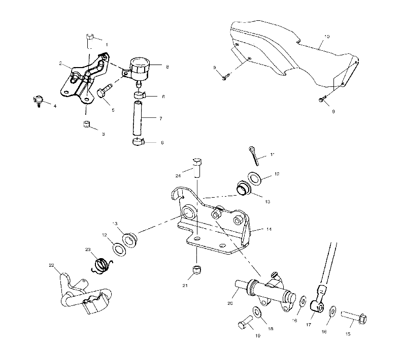 REAR BRAKE MASTER CYLINDER - A02BA50AA/AB (4969976997B13)