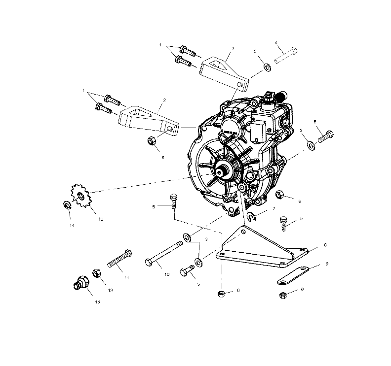 GEARCASE MOUNTING - A02BA50AA/AB (4969976997C02)