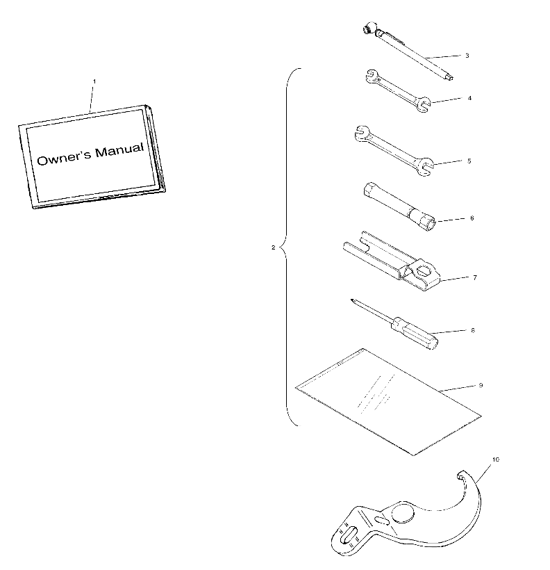 TOOL KIT - A02BA50AA/AB (4969976997D11)