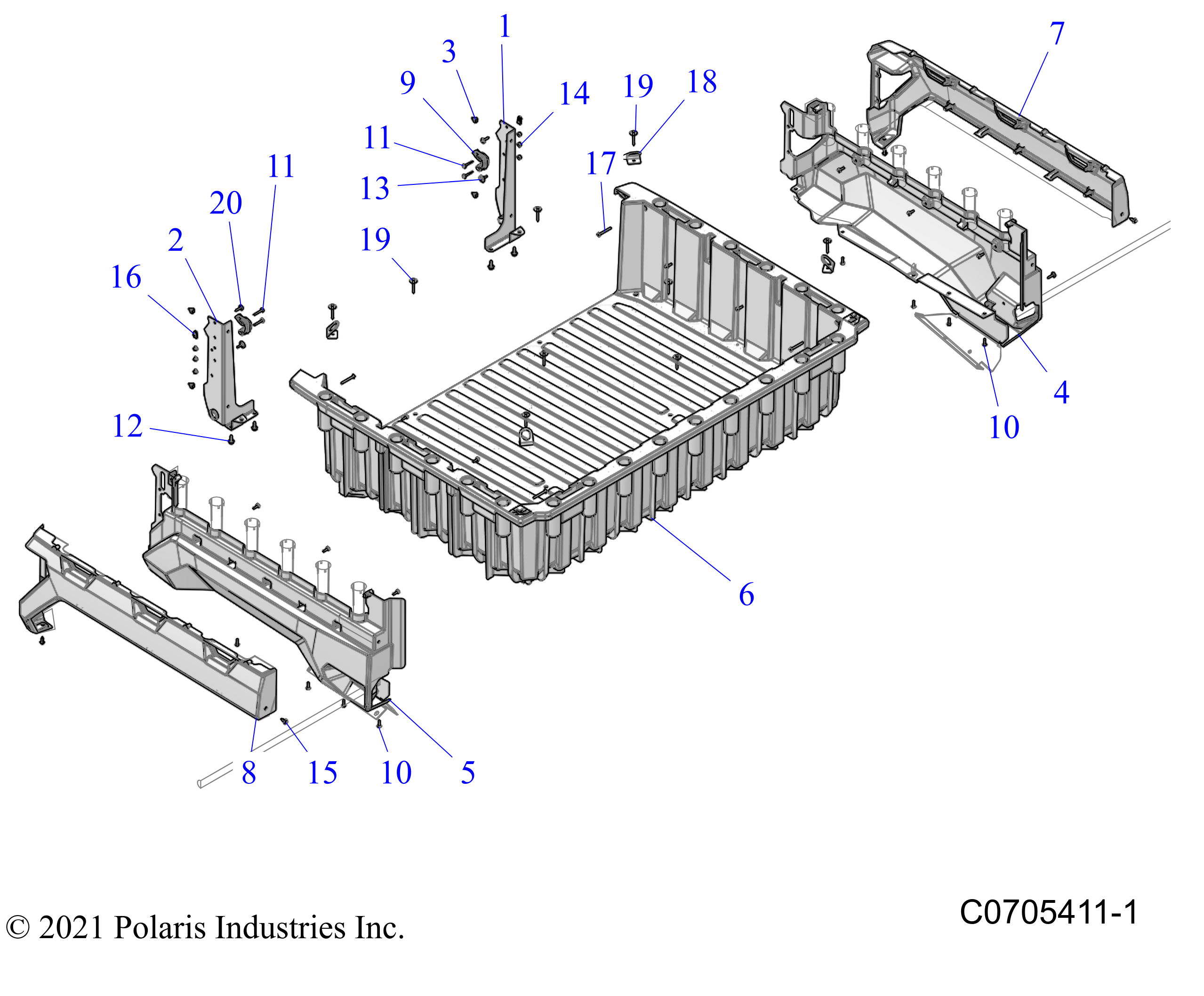 BODY, BOX - R23RSF99AY (C0705411-1)