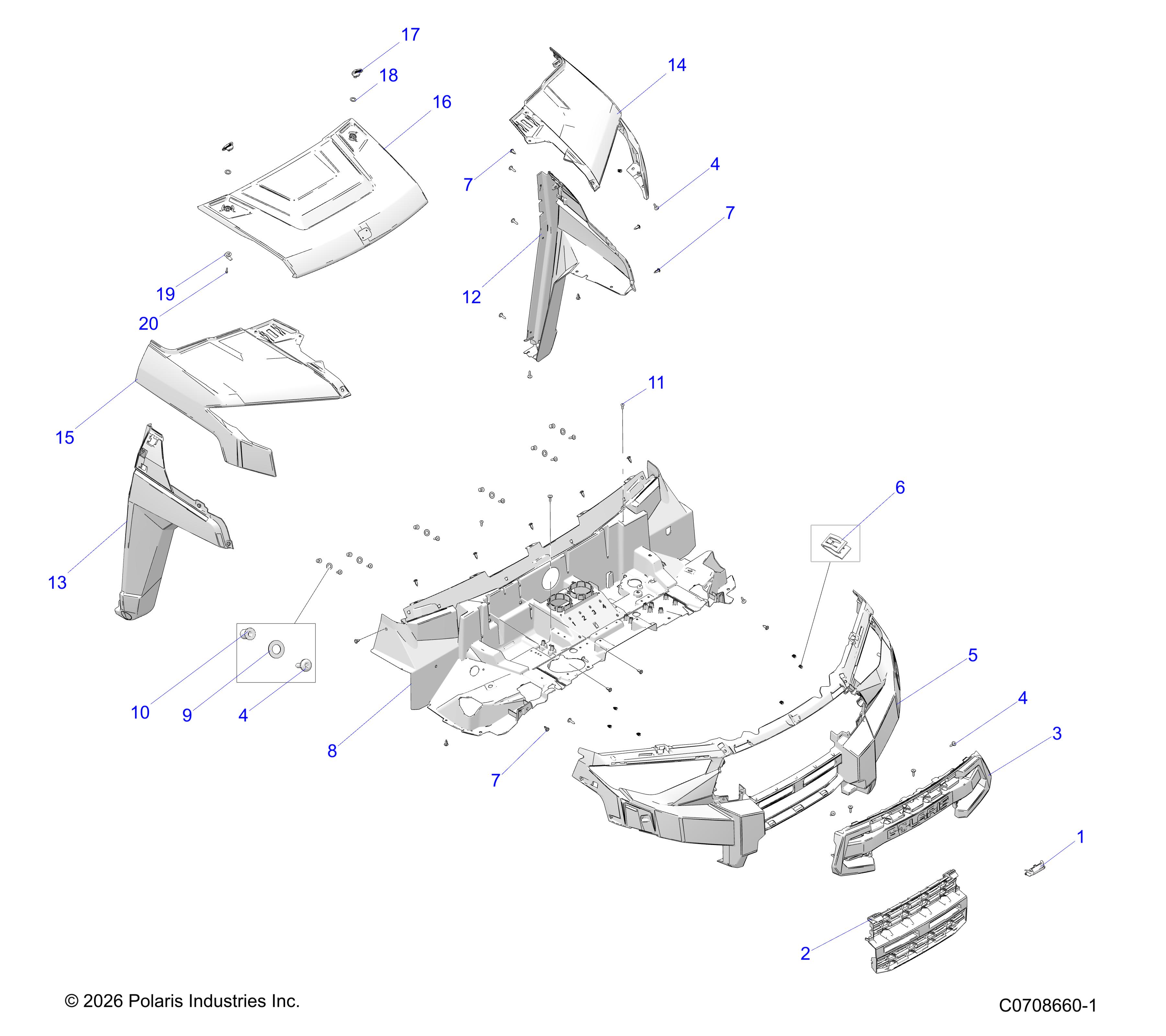 BODY, HOOD & FRONT FASCIA