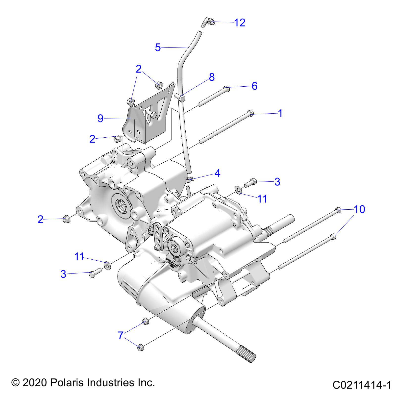 DRIVE TRAIN, MAIN GEARCASE MOUNTING - A22SEG50A1/A5 (C0211414-1)