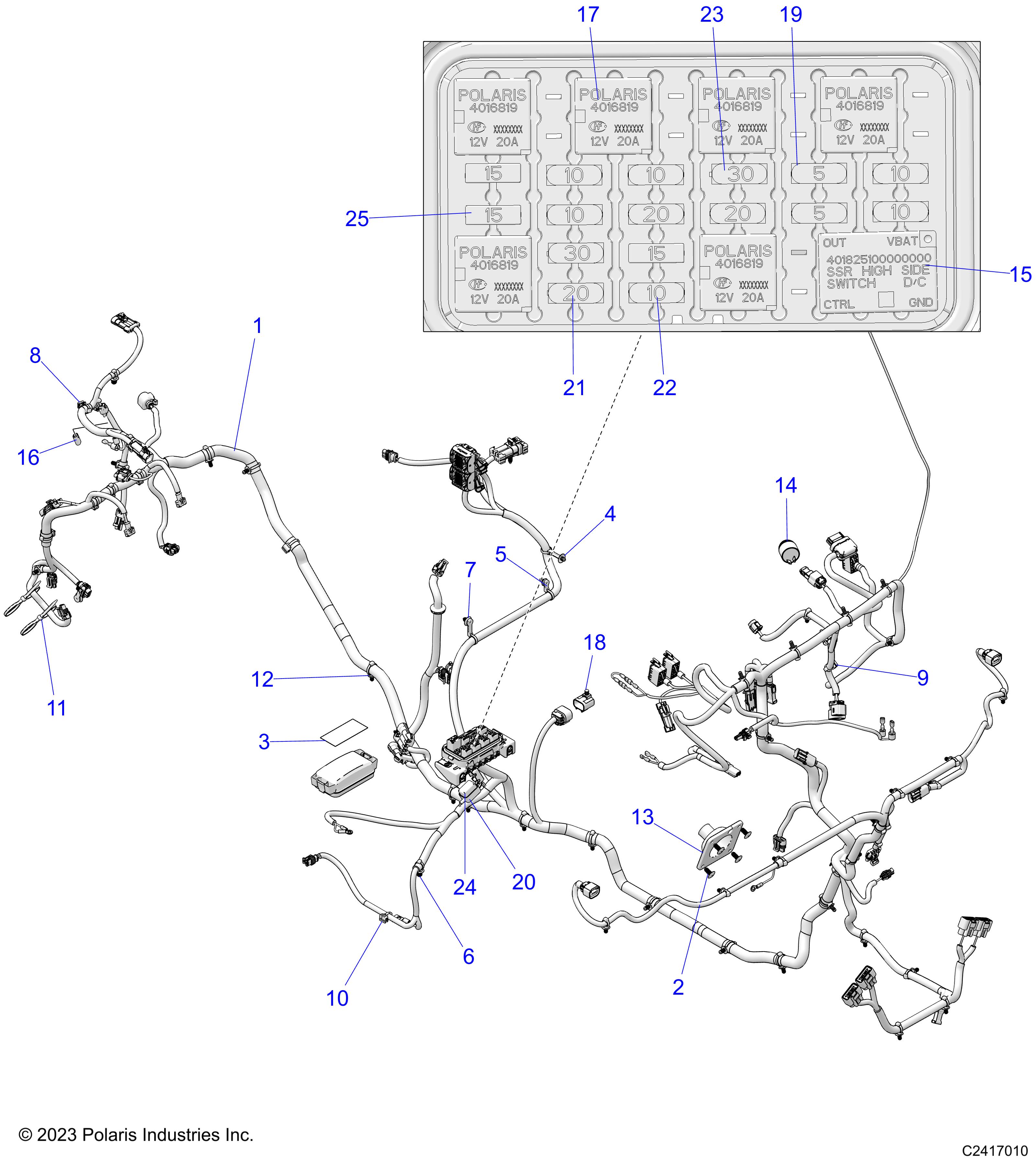 ELECTRICAL, WIRE HARNESSES - D24P4E99A4/B4/F99A4/V99A4/B4/Y99A4 (C2417010)