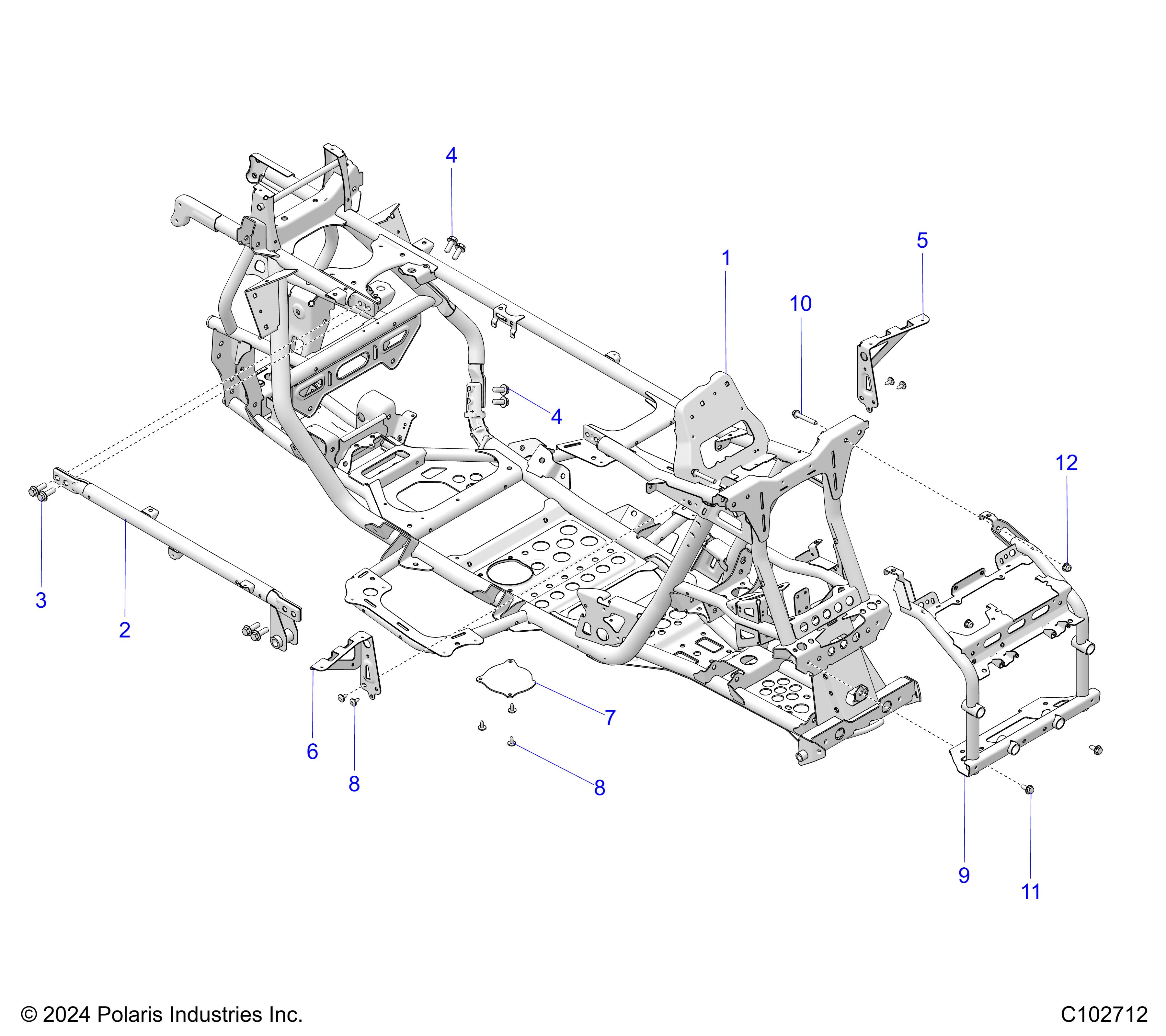 CHASSIS, MAIN FRAME - A25SLE95CF/FF (C102712)