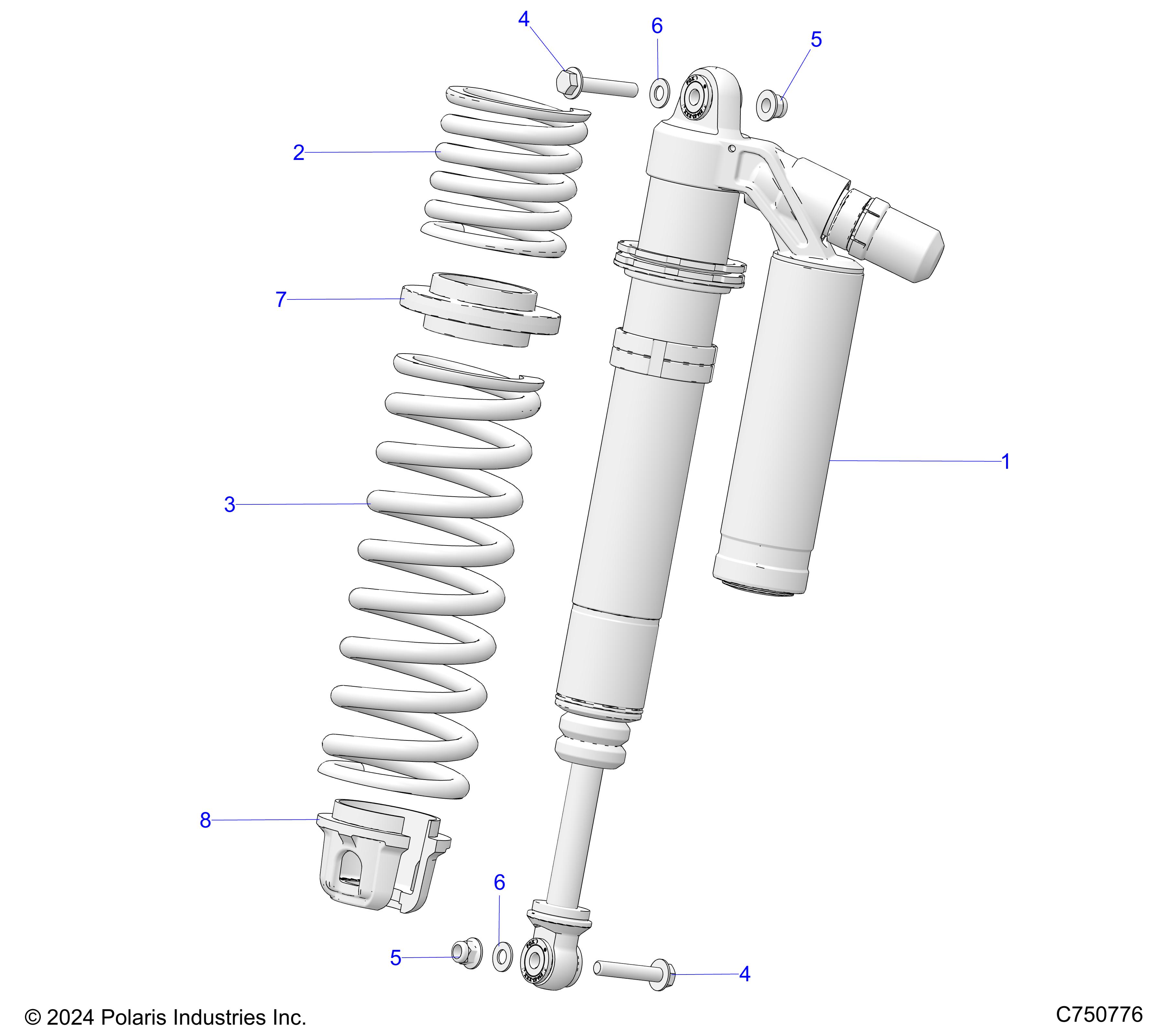 SUSPENSION, FRONT SHOCK MOUNTING - Z25XPD92A/92B (C750776)