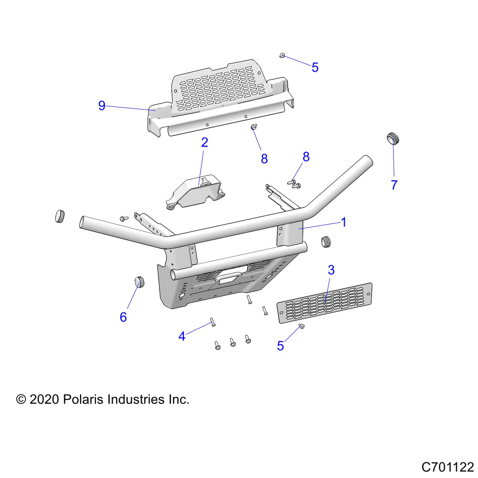 BODY, FRONT BUMPER - R23CDA57A1 (C701122)