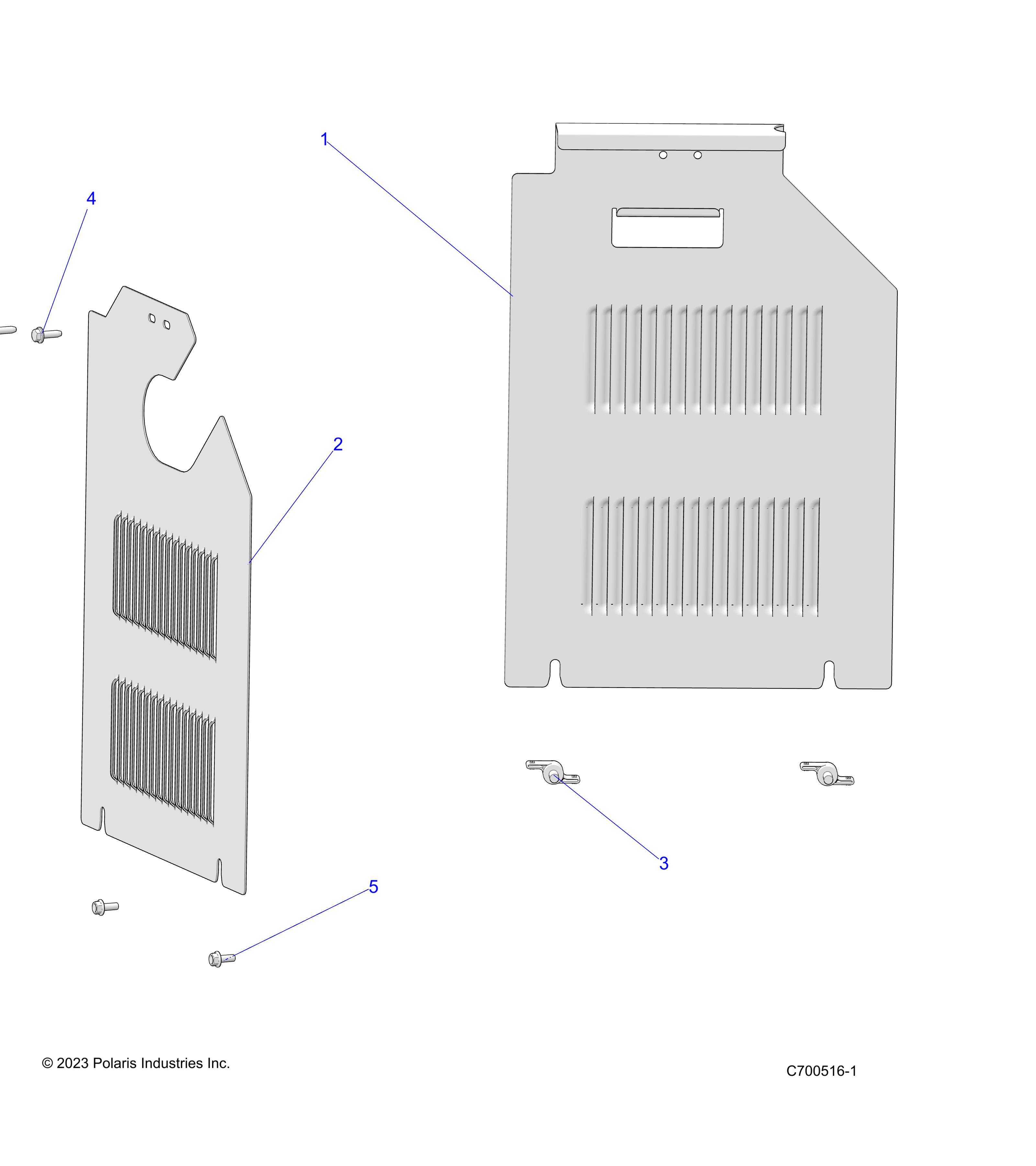 BODY, MUD COVERS REAR - R25RRED4JA (C700516-1)