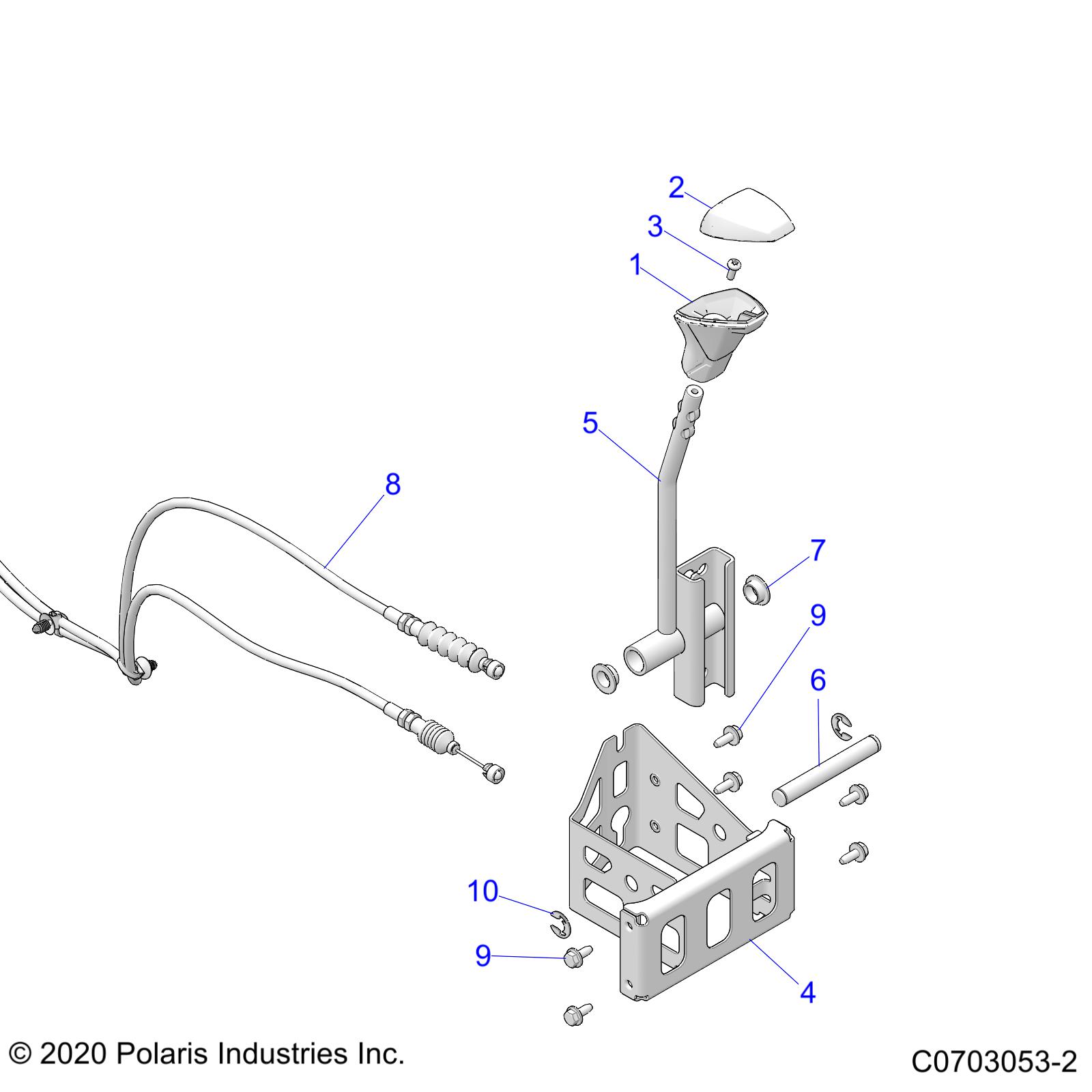 DRIVE TRAIN, GEAR SELECTOR - Z23RMK2KAJ/BJ (C0703053-2)