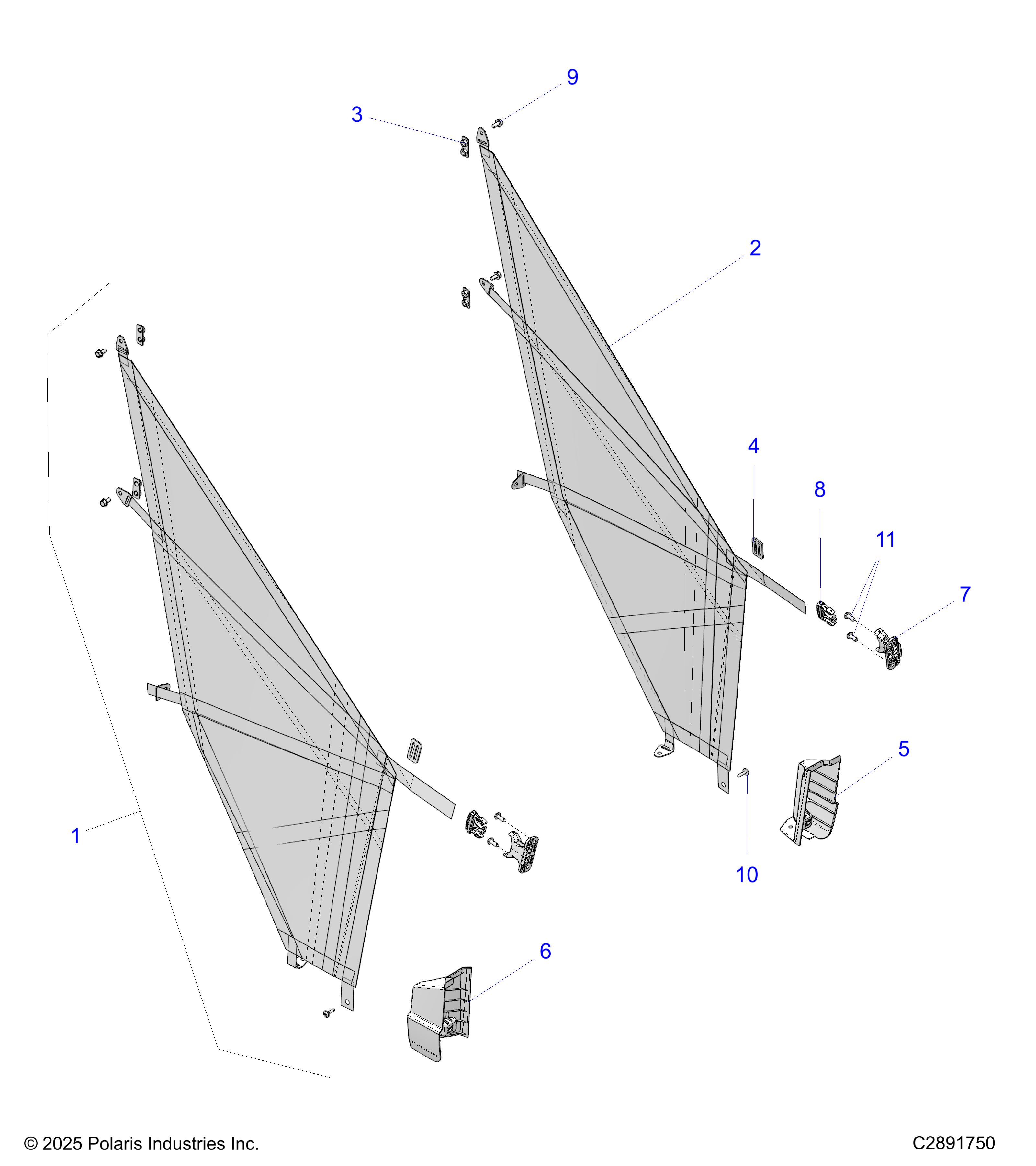 BODY, SIDE NETS - FULL SIZE (C2891750)