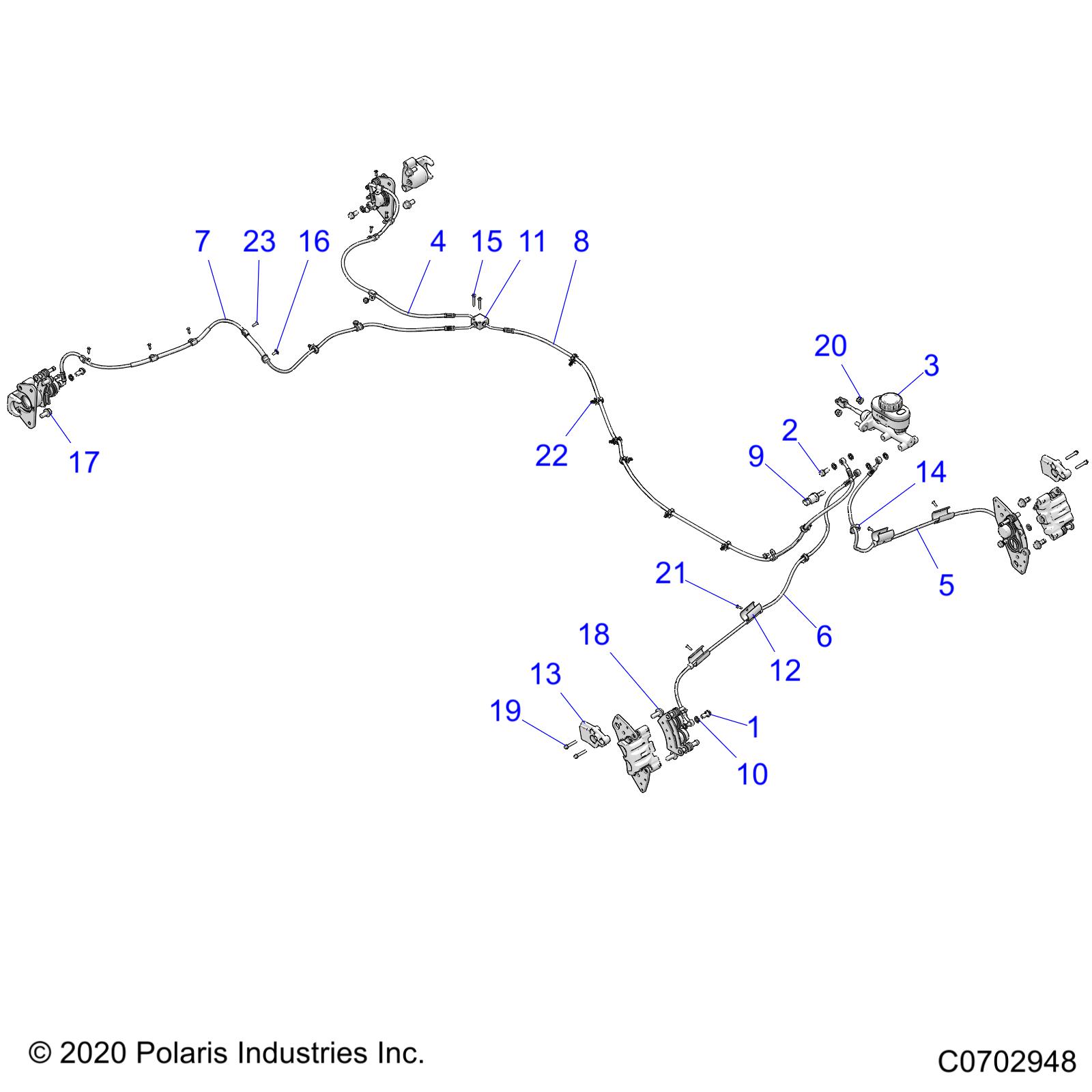 BRAKES, BRAKE LINES and MASTER CYLINDER - D24P2AD4B4/ED4B4/FD4B4/GD4B4/UD4B4/VD4B4/WD4B4/YD4B4 (C0702948)